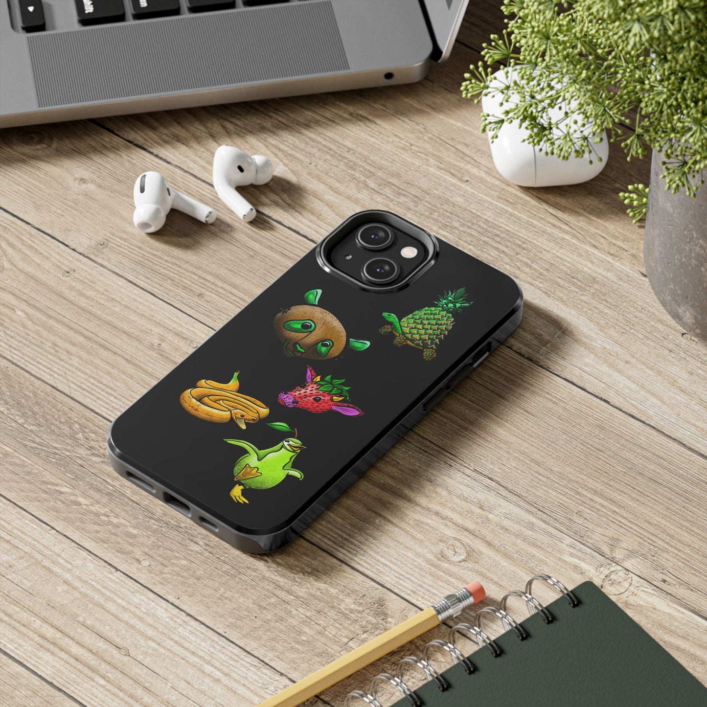 Colorful Animal Design Tough Phone Case - Unique Protection for Wildlife Lovers