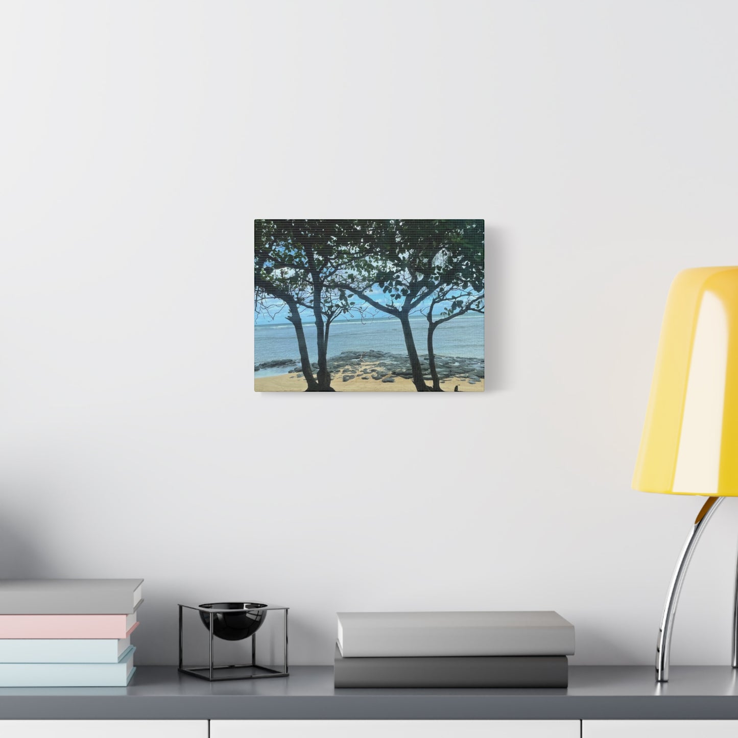 Serene Beach Landscape Canvas Print - Tranquil Coastal Wall Art
