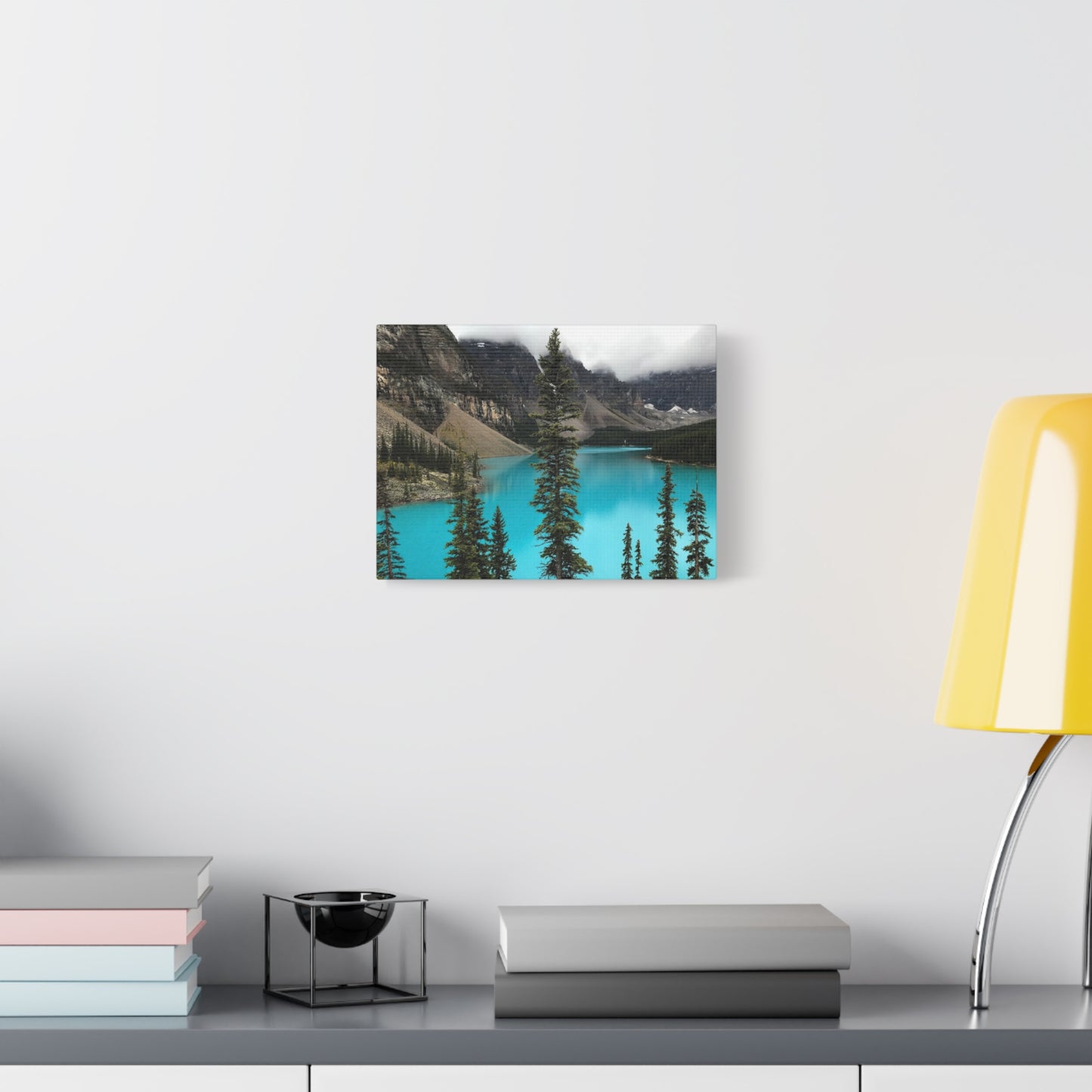 Scenic Landscape Canvas Wall Art - Tranquil Mountain Lake Decor