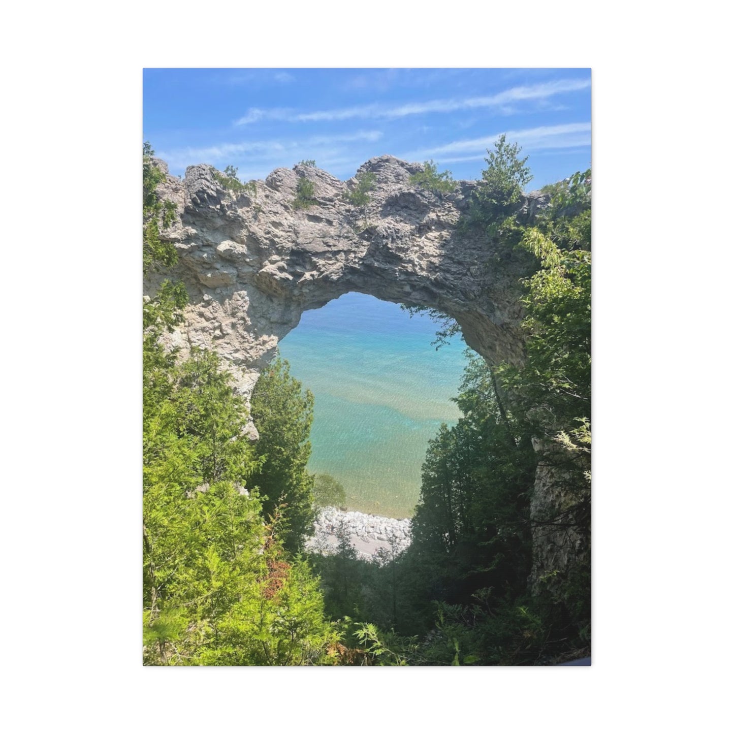 Scenic Nature Canvas - Arch Rock Artwork