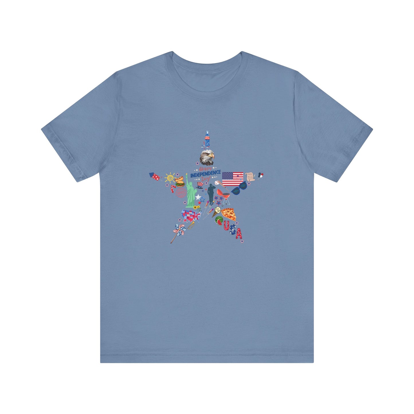 Independence Day Unisex Graphic Tee - Star Design for Celebrations