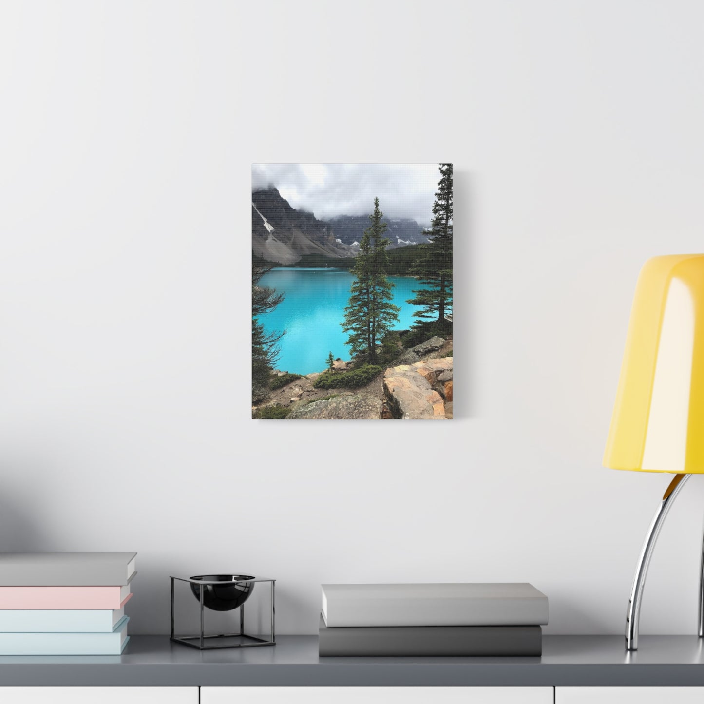 Nature Canvas Print - Tranquil Mountain Lake Art for Home Decor