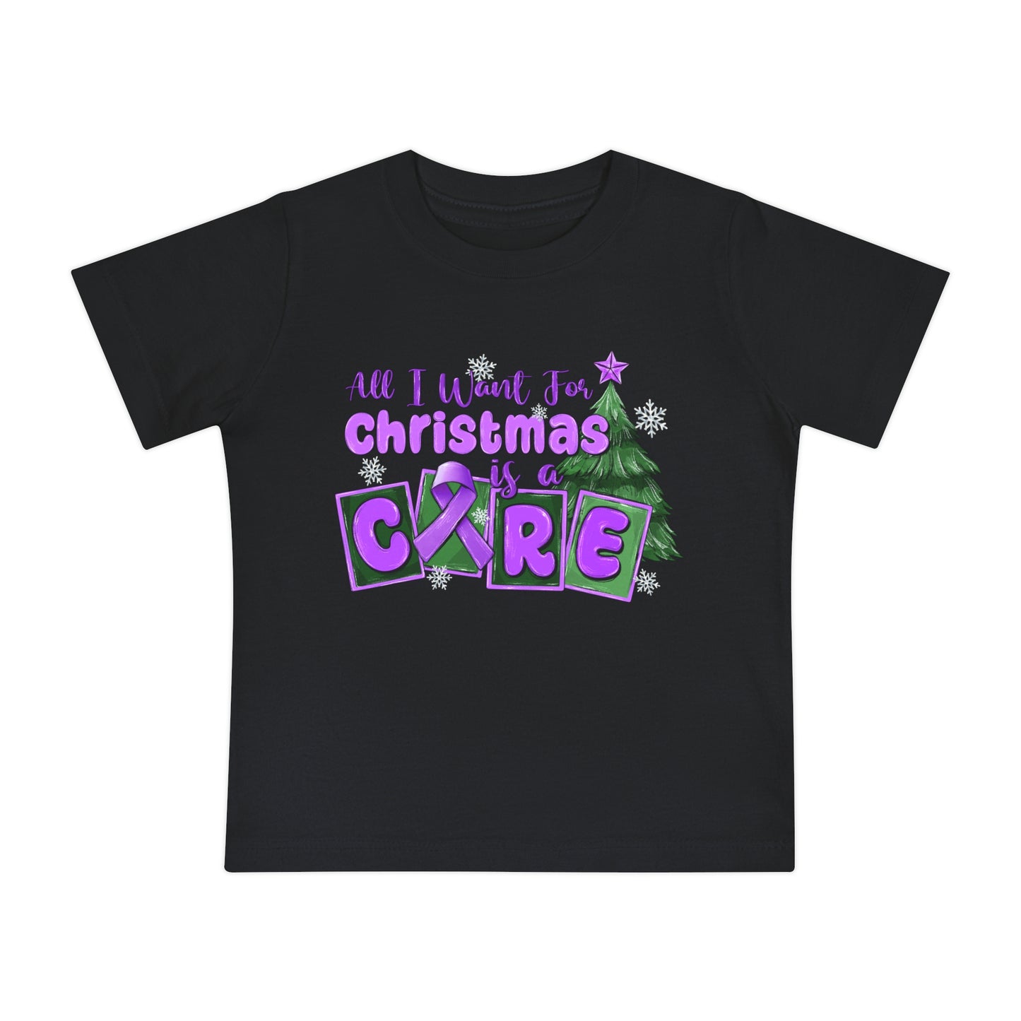Pancreatic Cancer Cure Baby Short Sleeve T-Shirt