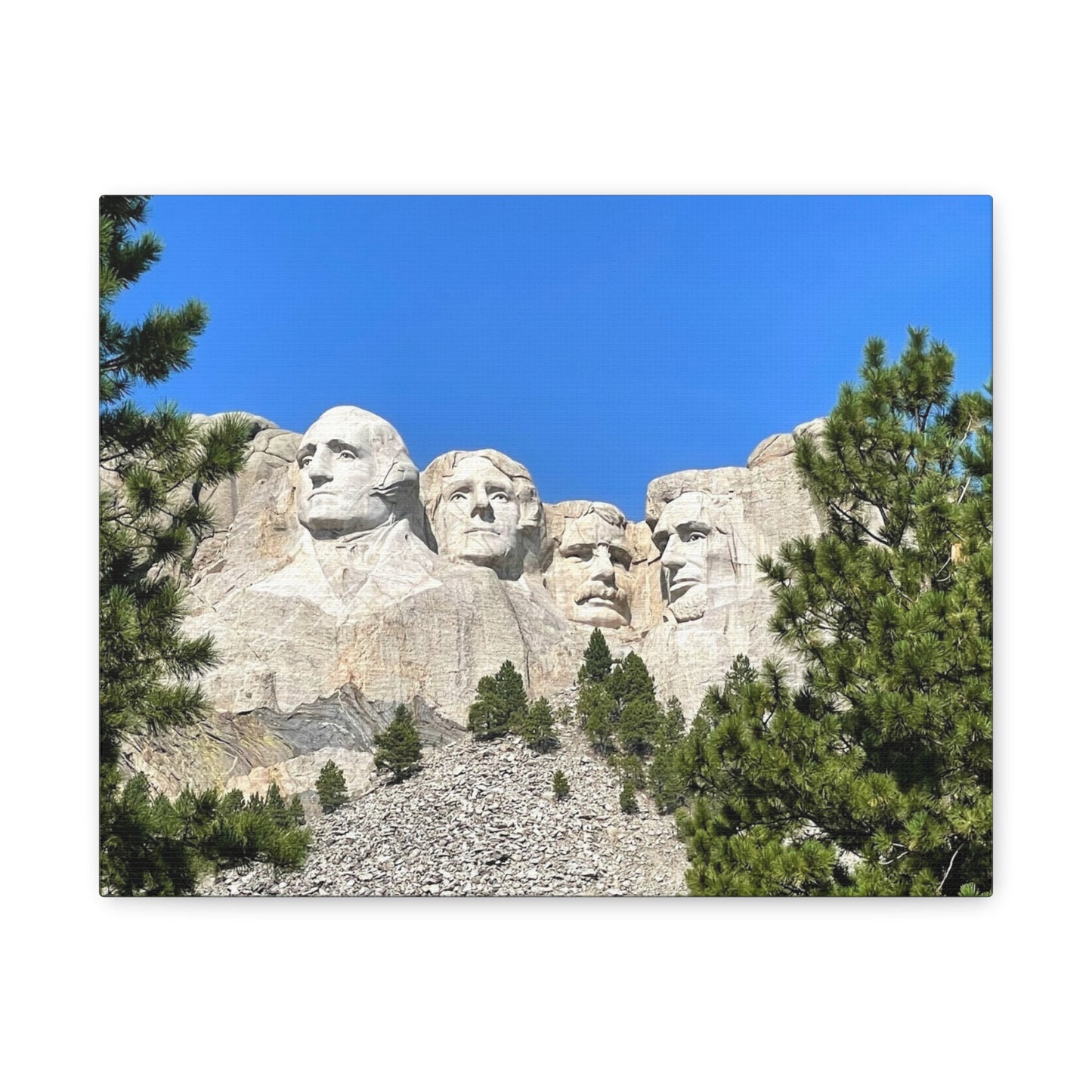 Rustic Mount Rushmore Canvas Art - Stretched Wall Decor