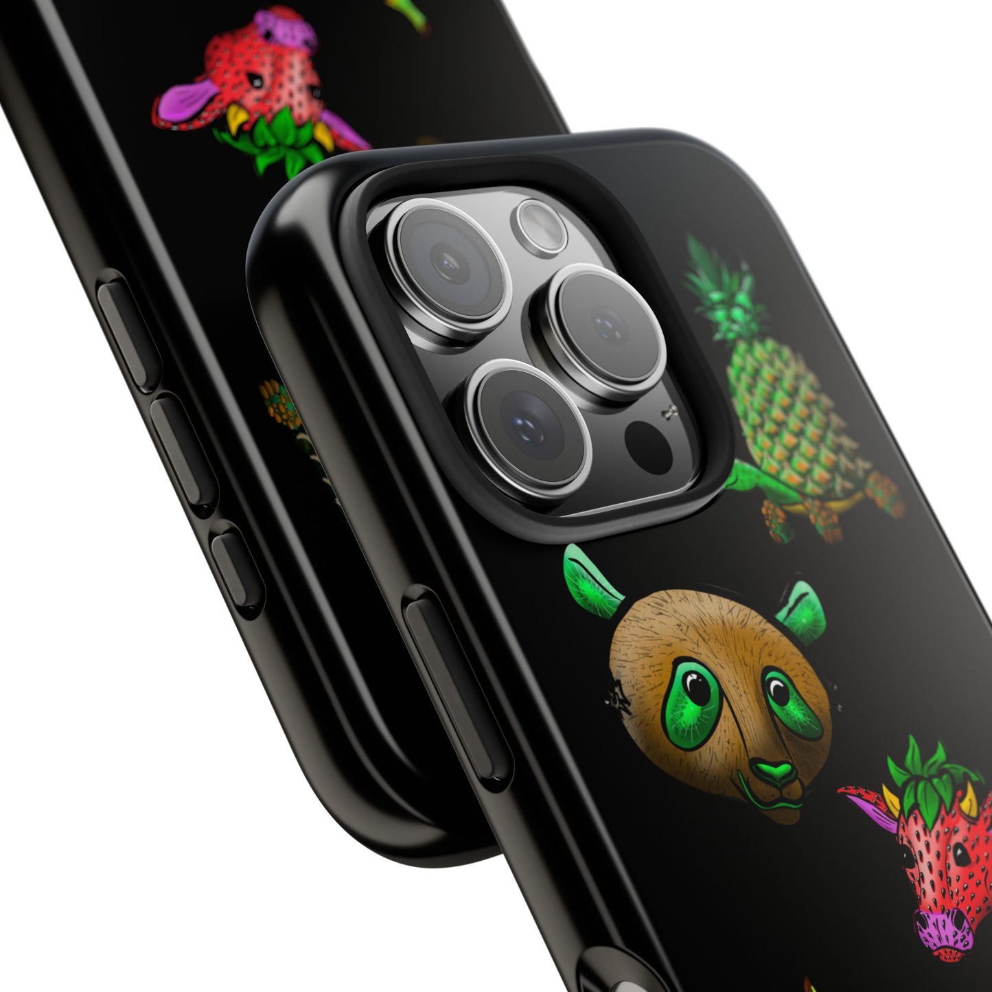 Colorful Animal Design Tough Phone Case - Unique Protection for Wildlife Lovers