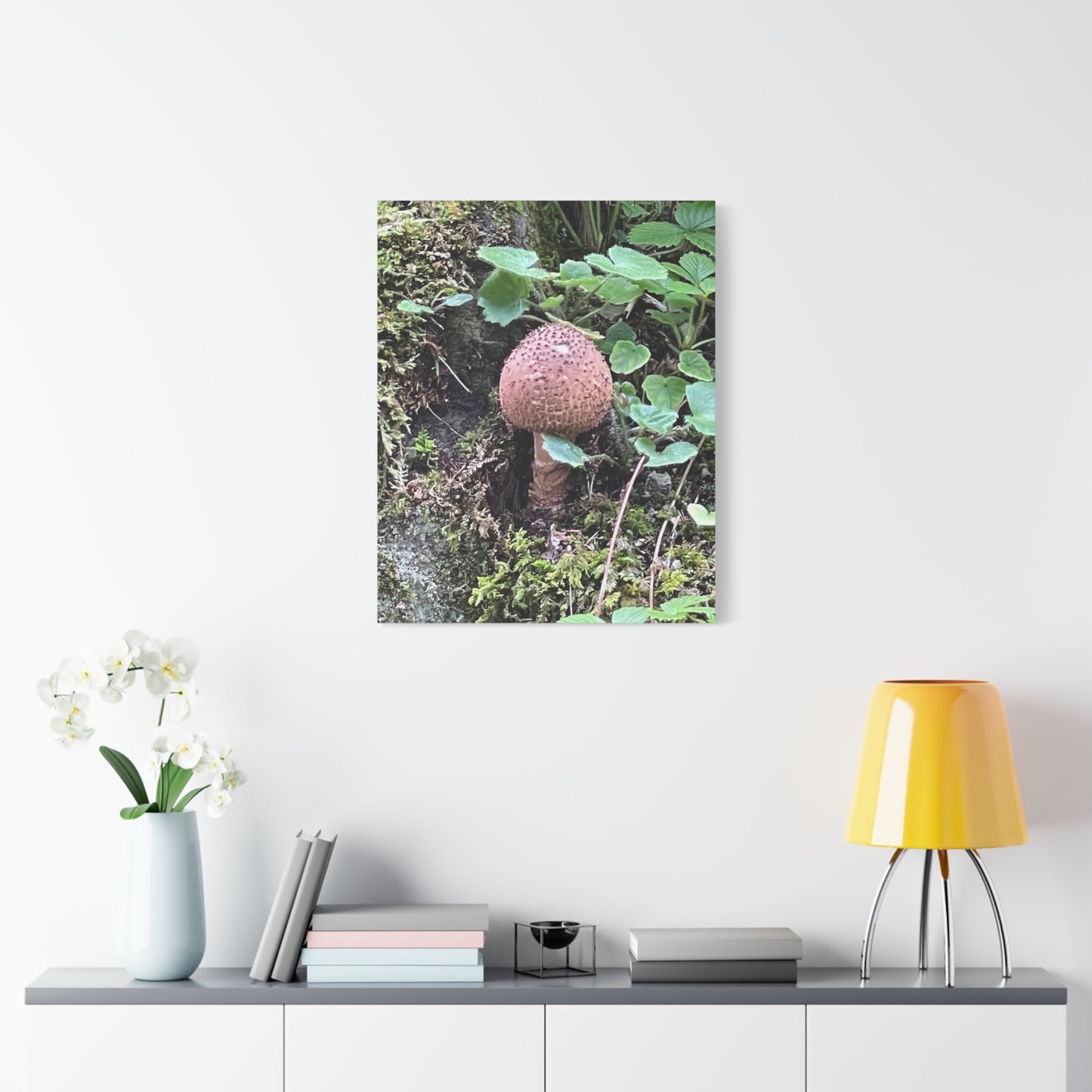 Nature-Inspired Mushroom Canvas Print - 1.25" Stretched Wall Art