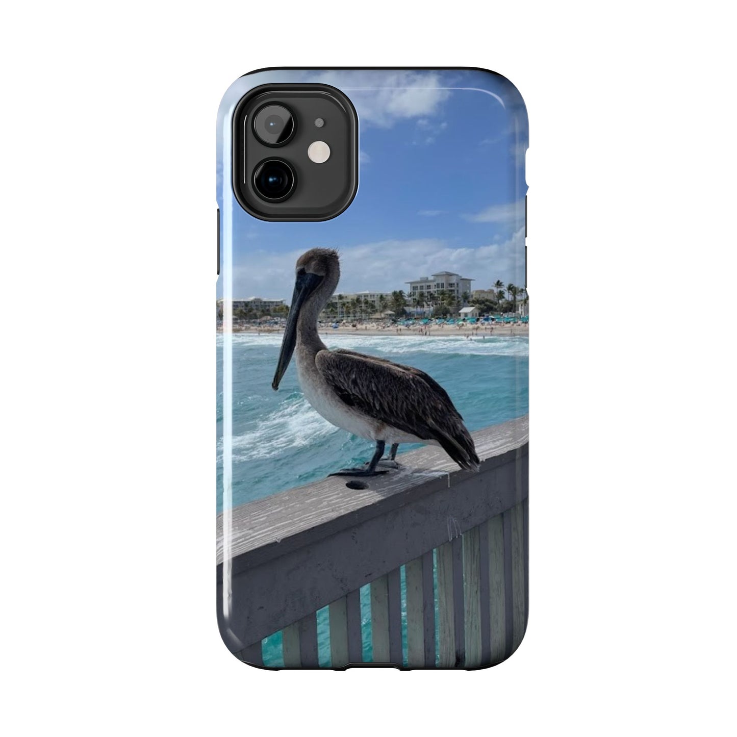 Coastal Pelican Tough Phone Cases - Durable Protection with Ocean Vibe