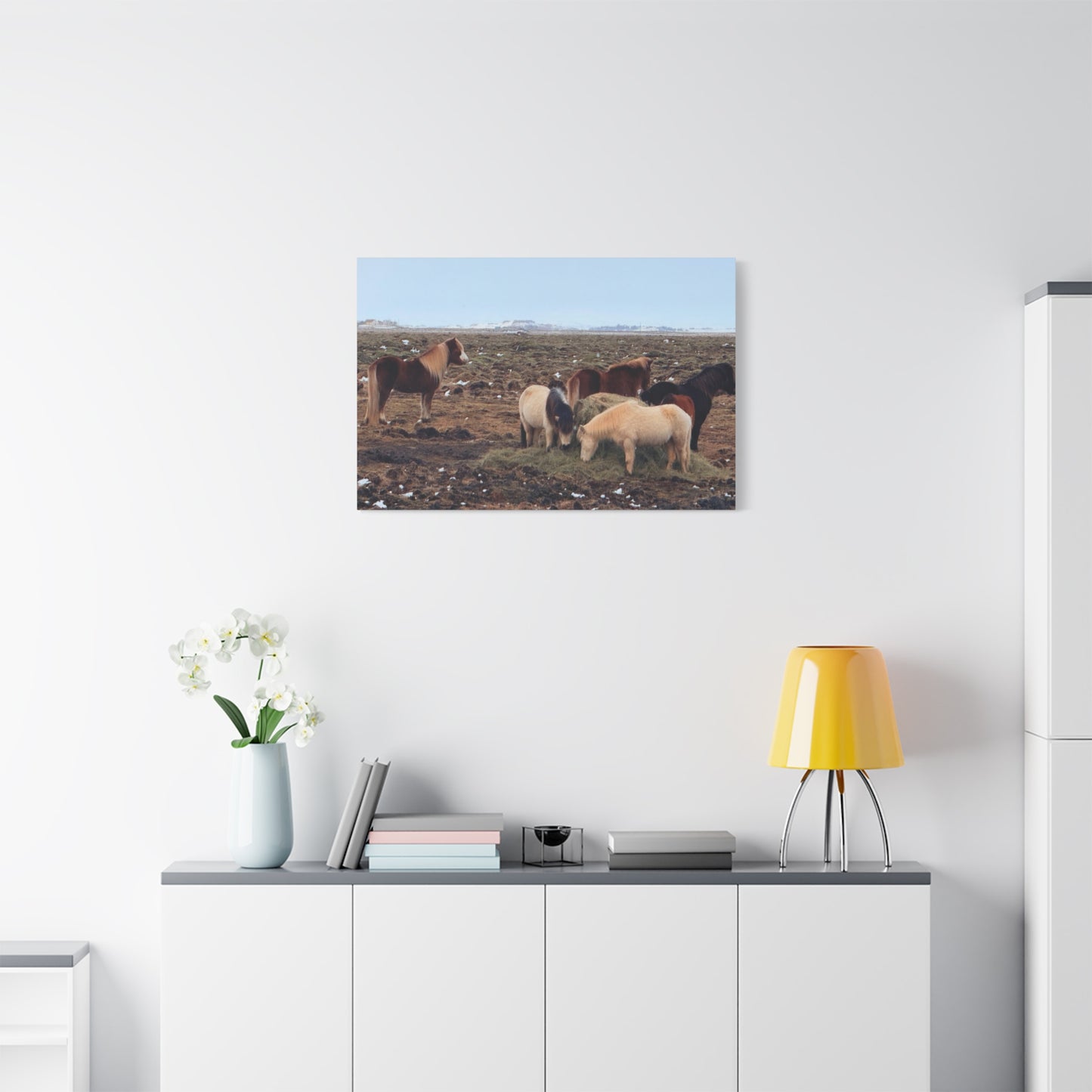 Icelandic Horse Canvas Art - Matte Stretched Print for Animal Lovers