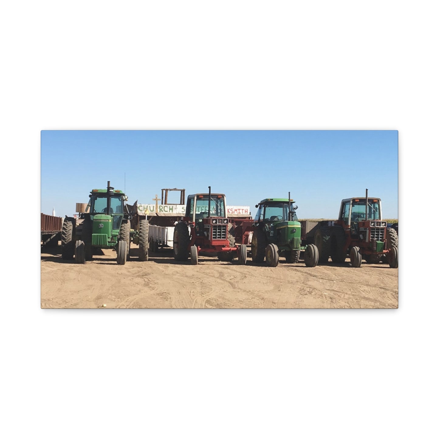 Farming Tractors Canvas Art - Stretched Matte Wall Decor