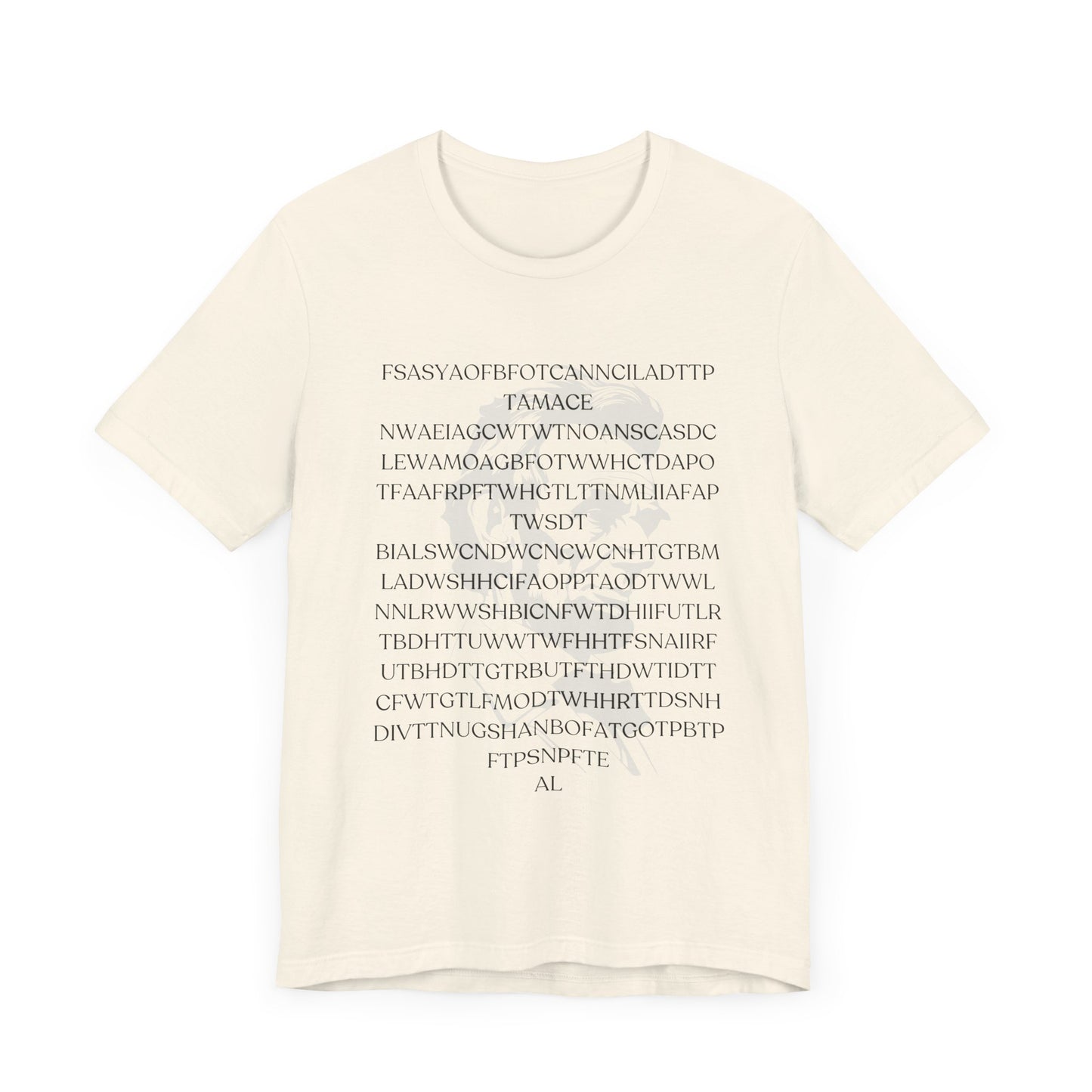 Lincoln's Gettysburg Address Unisex Jersey Short Sleeve Tee with Text Design