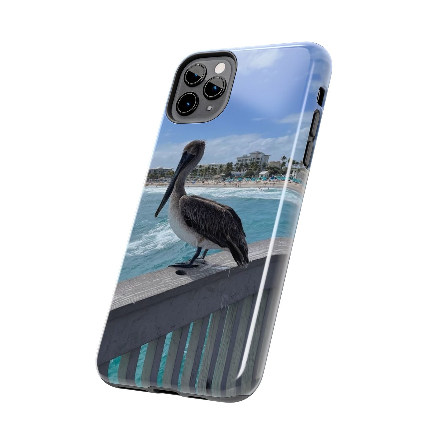 Coastal Pelican Tough Phone Cases - Durable Protection with Ocean Vibe
