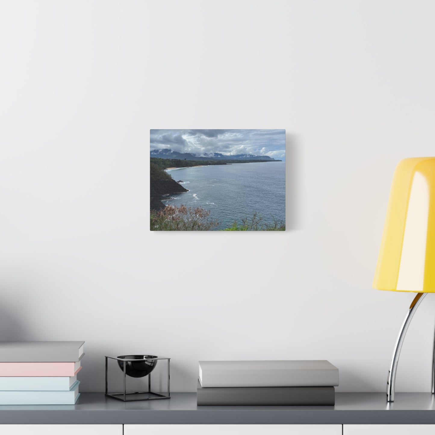 Coastal Landscape Canvas Wall Art - Tranquil Ocean View