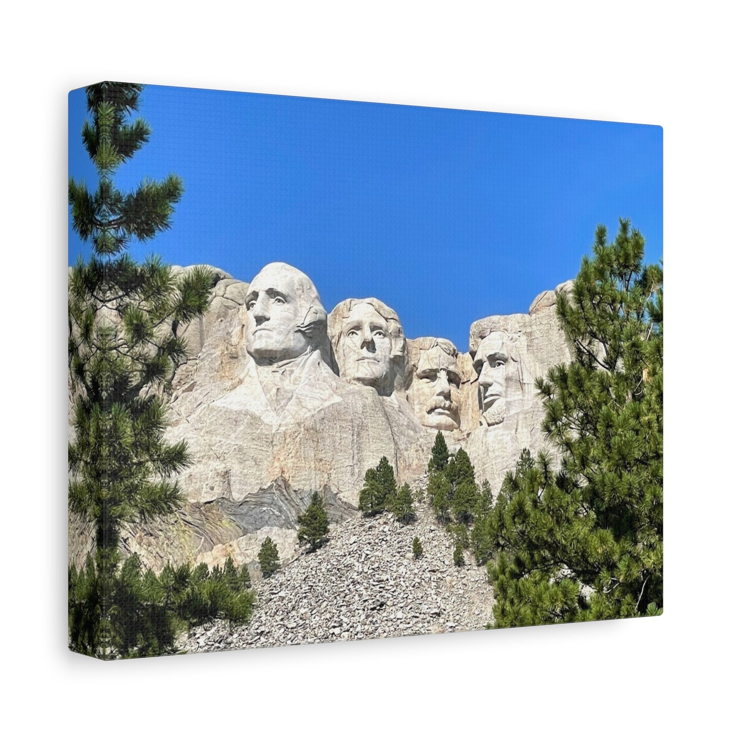 Rustic Mount Rushmore Canvas Art - Stretched Wall Decor