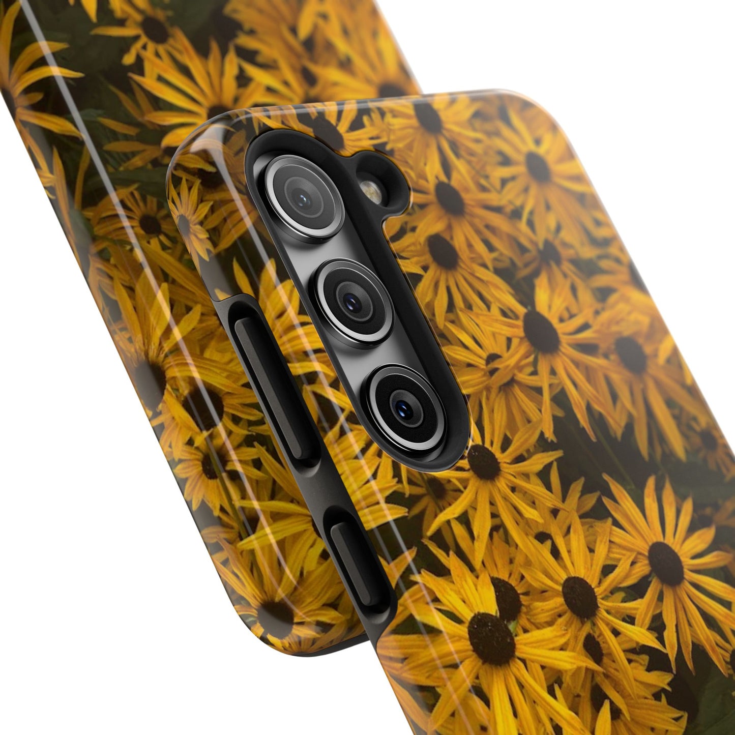 Vibrant Floral Tough Phone Case – Durable Protection with a Sunny Yellow Flower Design