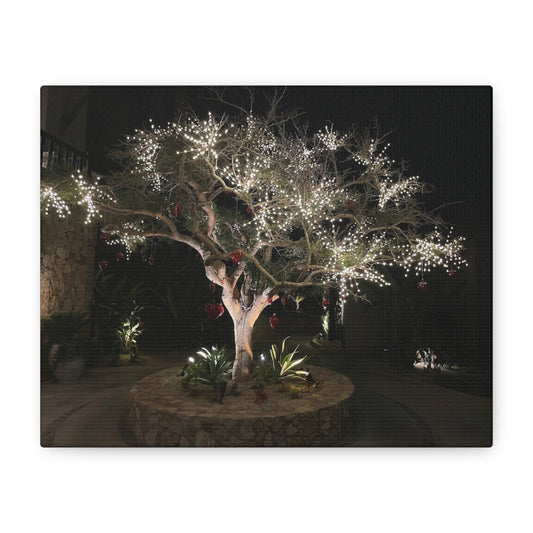 Holiday Canvas Art: Illuminated Tree Wall Decor