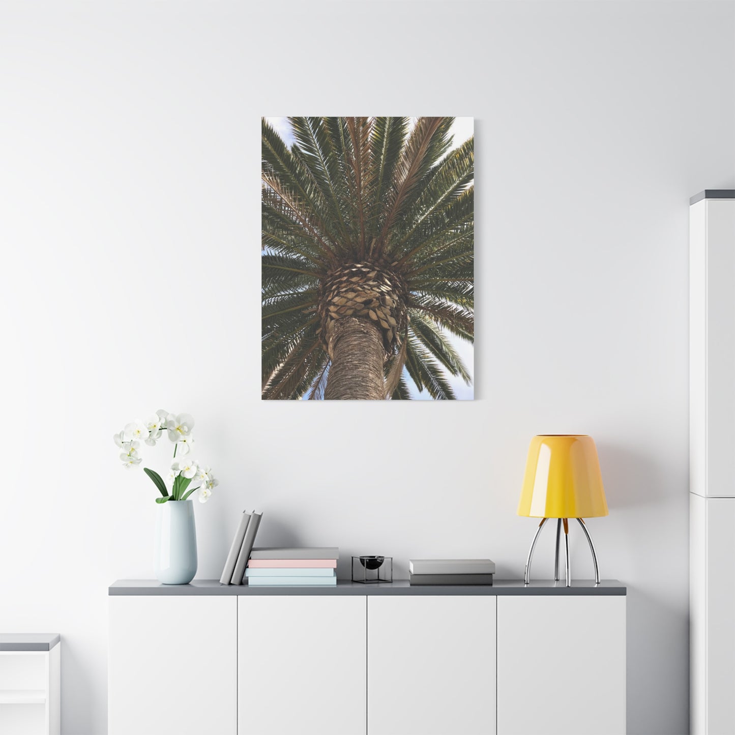Tropical Palm Tree Canvas Art - Stretched Wall Decor for Home or Office