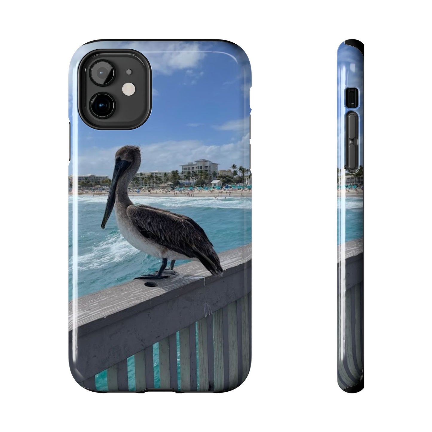 Coastal Pelican Tough Phone Cases - Durable Protection with Ocean Vibe