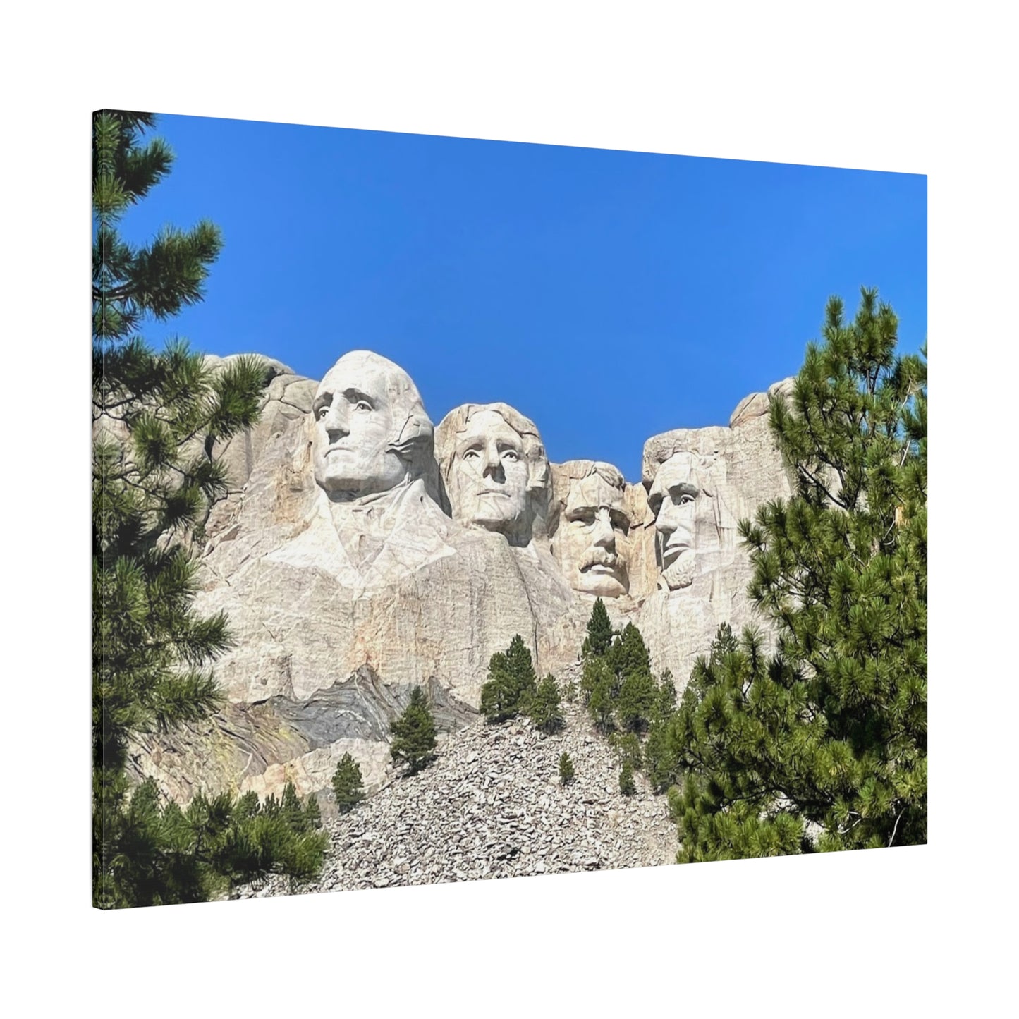 Rustic Mount Rushmore Canvas Art - Stretched Wall Decor