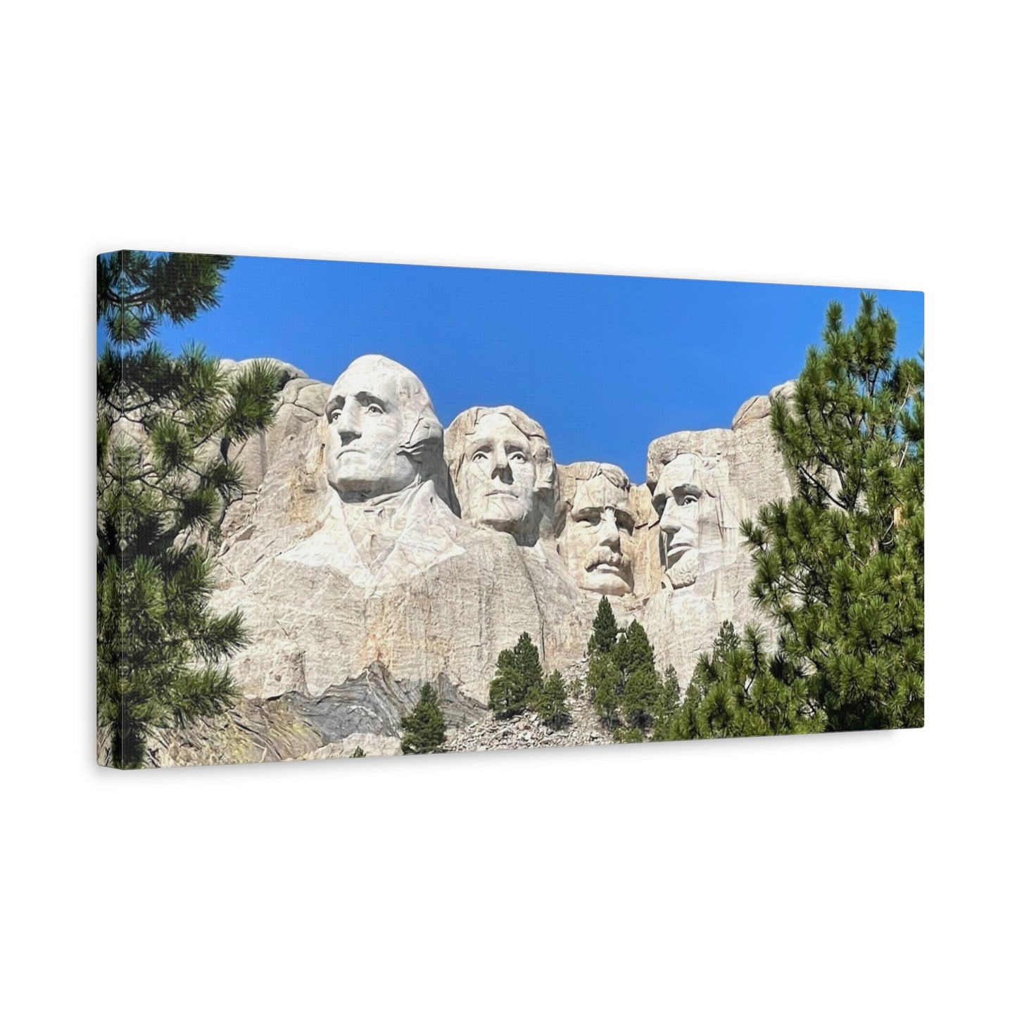 Rustic Mount Rushmore Canvas Art - Stretched Wall Decor