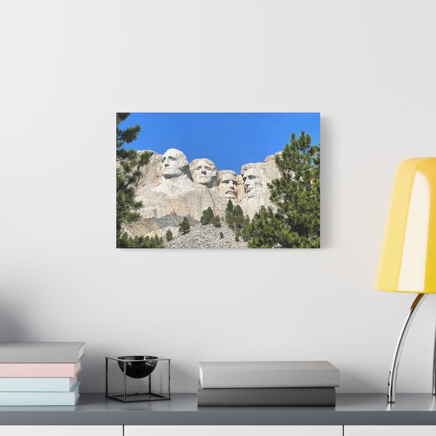 Rustic Mount Rushmore Canvas Art - Stretched Wall Decor