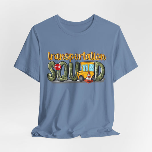 Funny Transportation Squad Unisex Jersey Tee