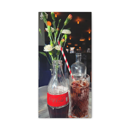 Retro Coca-Cola Canvas Wall Art - 1.25" Stretched Print for Home Decor