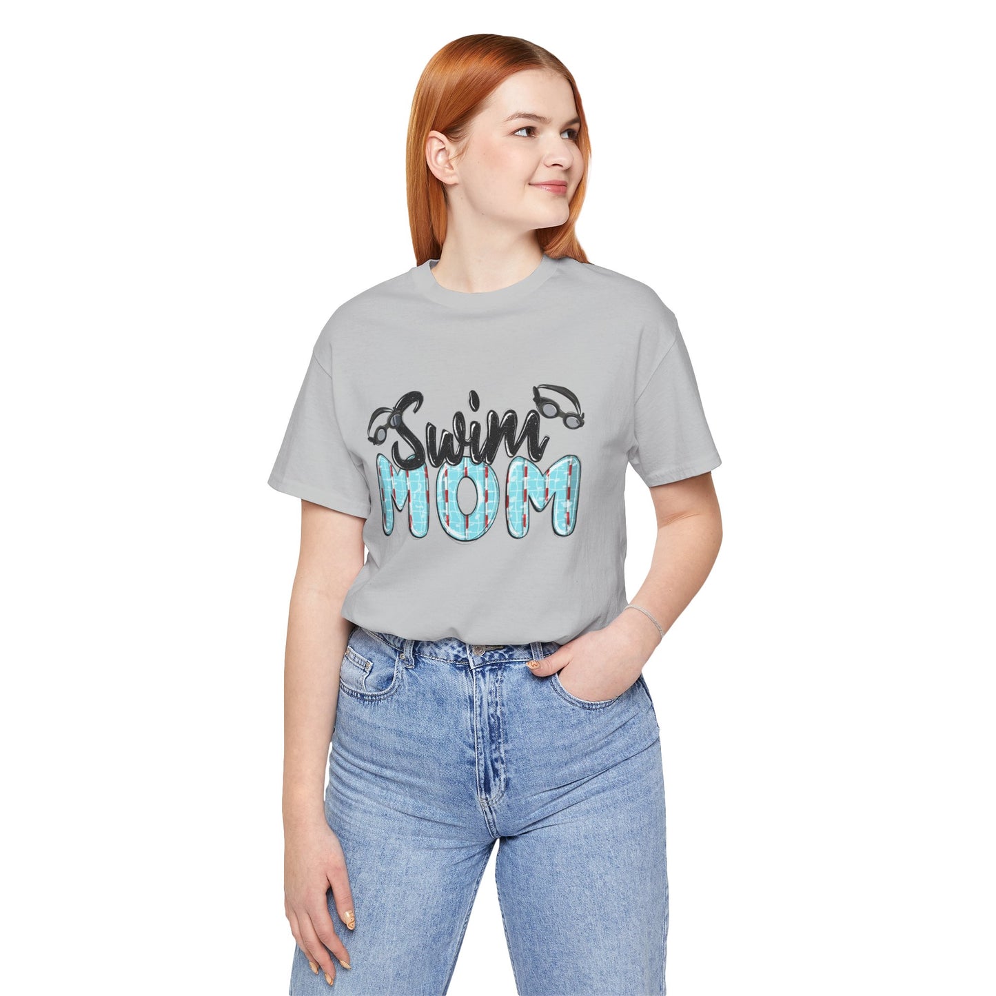 Swim Mom Unisex Jersey Tee - Perfect Gift for Aquatic Enthusiasts