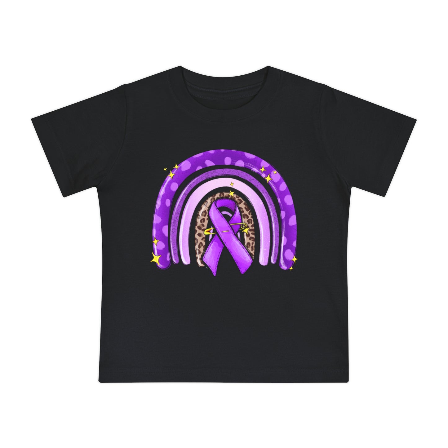 Breast Cancer Rainbow Baby Short Sleeve T-Shirt