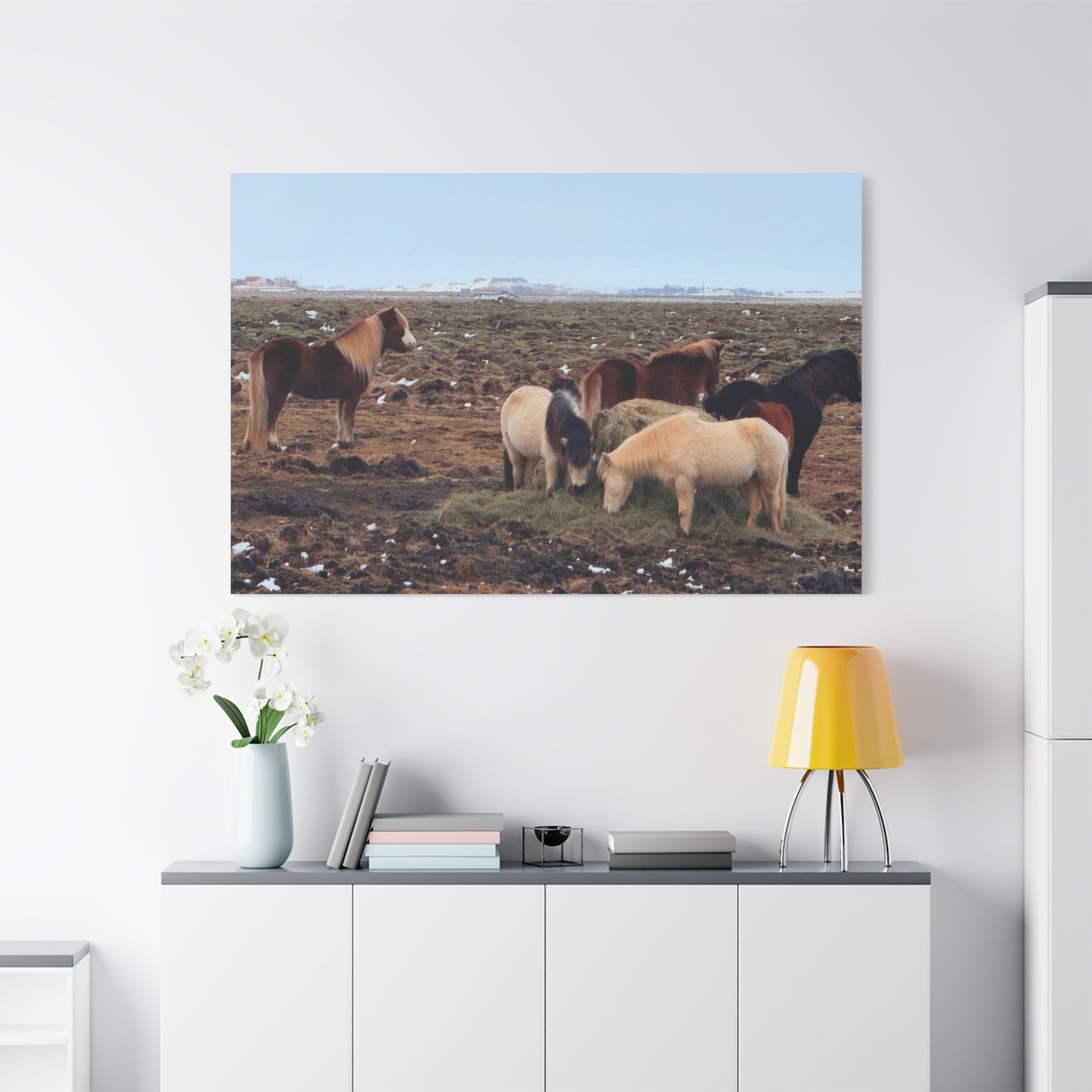 Icelandic Horse Canvas Art - Matte Stretched Print for Animal Lovers