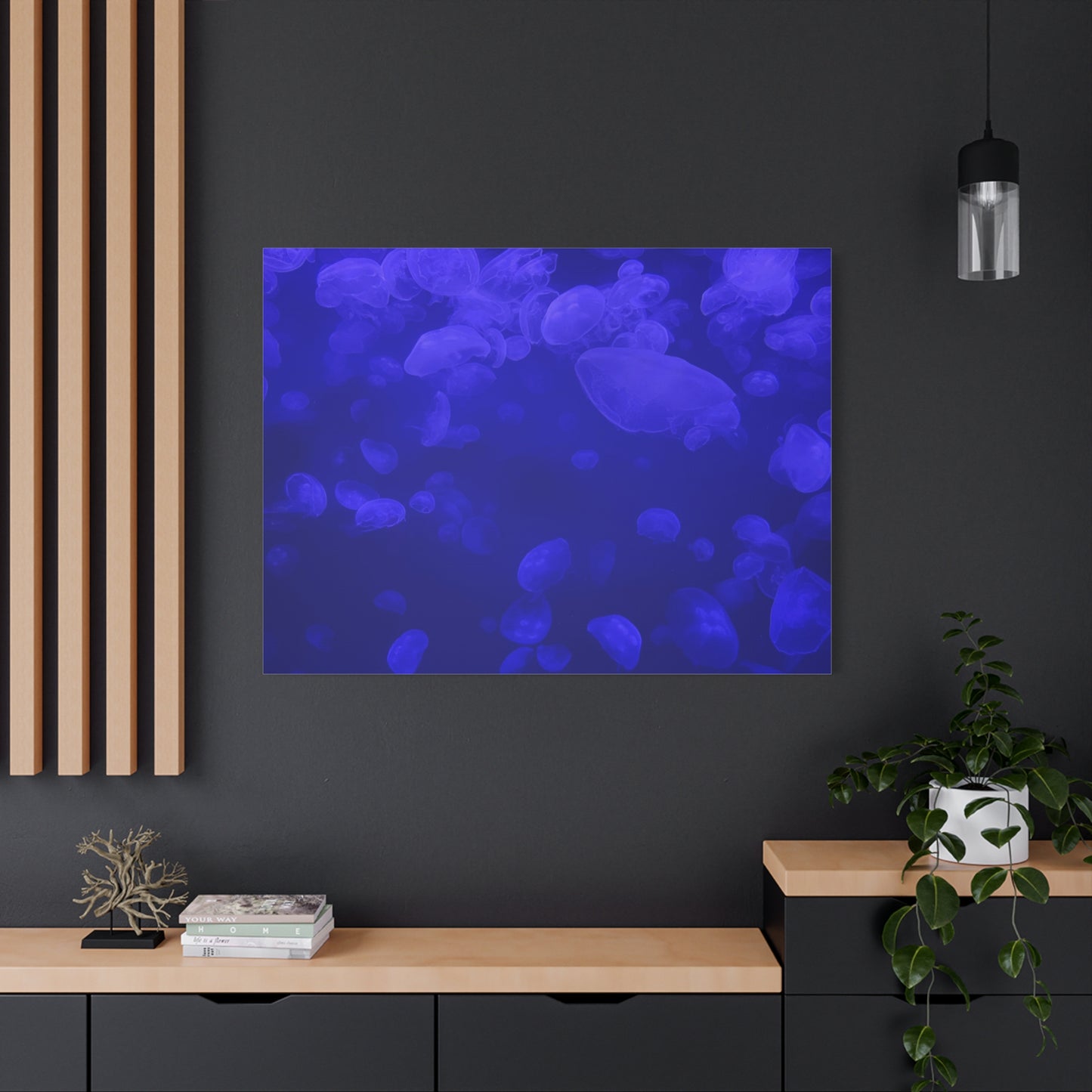 Jellyfish Watercolor Canvas Art - Ocean Theme Wall Decor