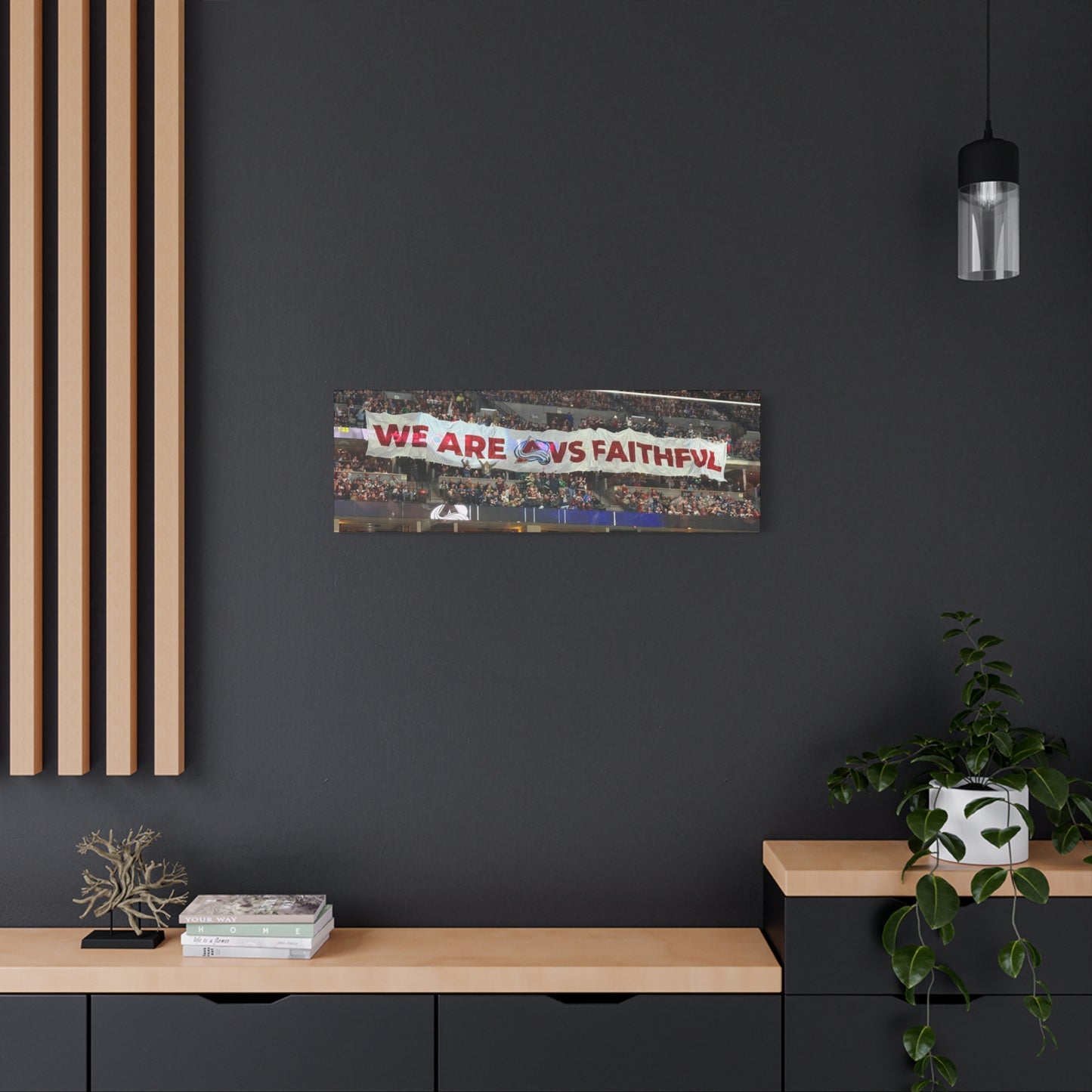 Stretched Canvas Wall Art - "We Are vs Faithful" - Colorado Avalanche - Ball Arena