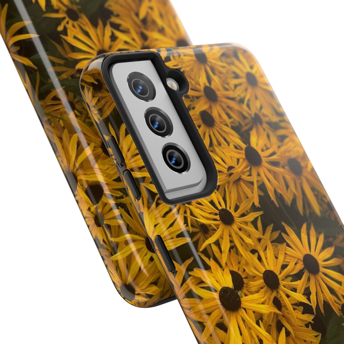 Vibrant Floral Tough Phone Case – Durable Protection with a Sunny Yellow Flower Design