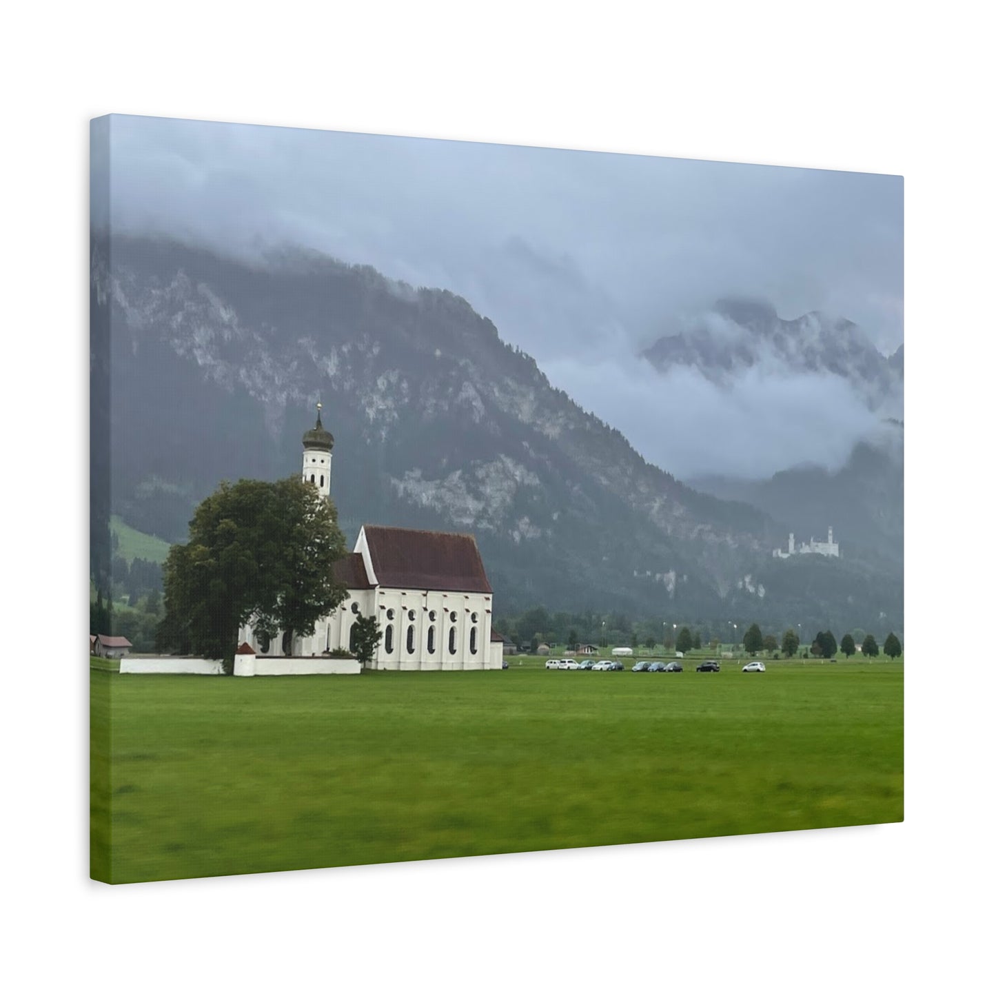 Scenic Matte Canvas Art - Tranquil Mountain Landscape Germany
