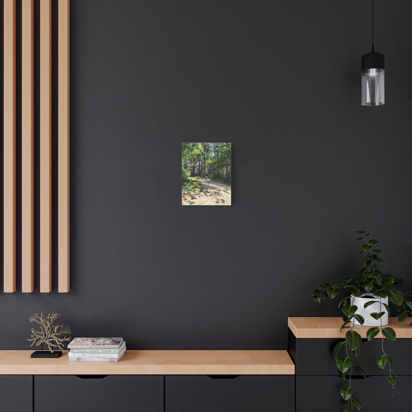 Serene Forest Path Canvas Wall Art - Tranquil Nature Decor for Home