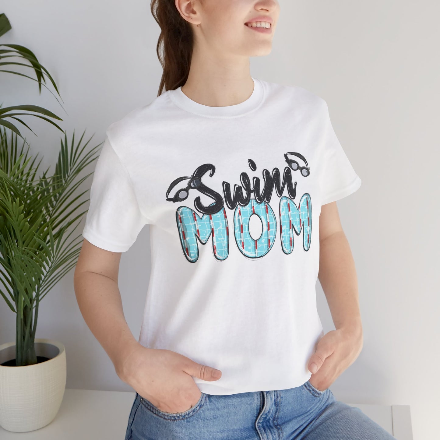 Swim Mom Unisex Jersey Tee - Perfect Gift for Aquatic Enthusiasts