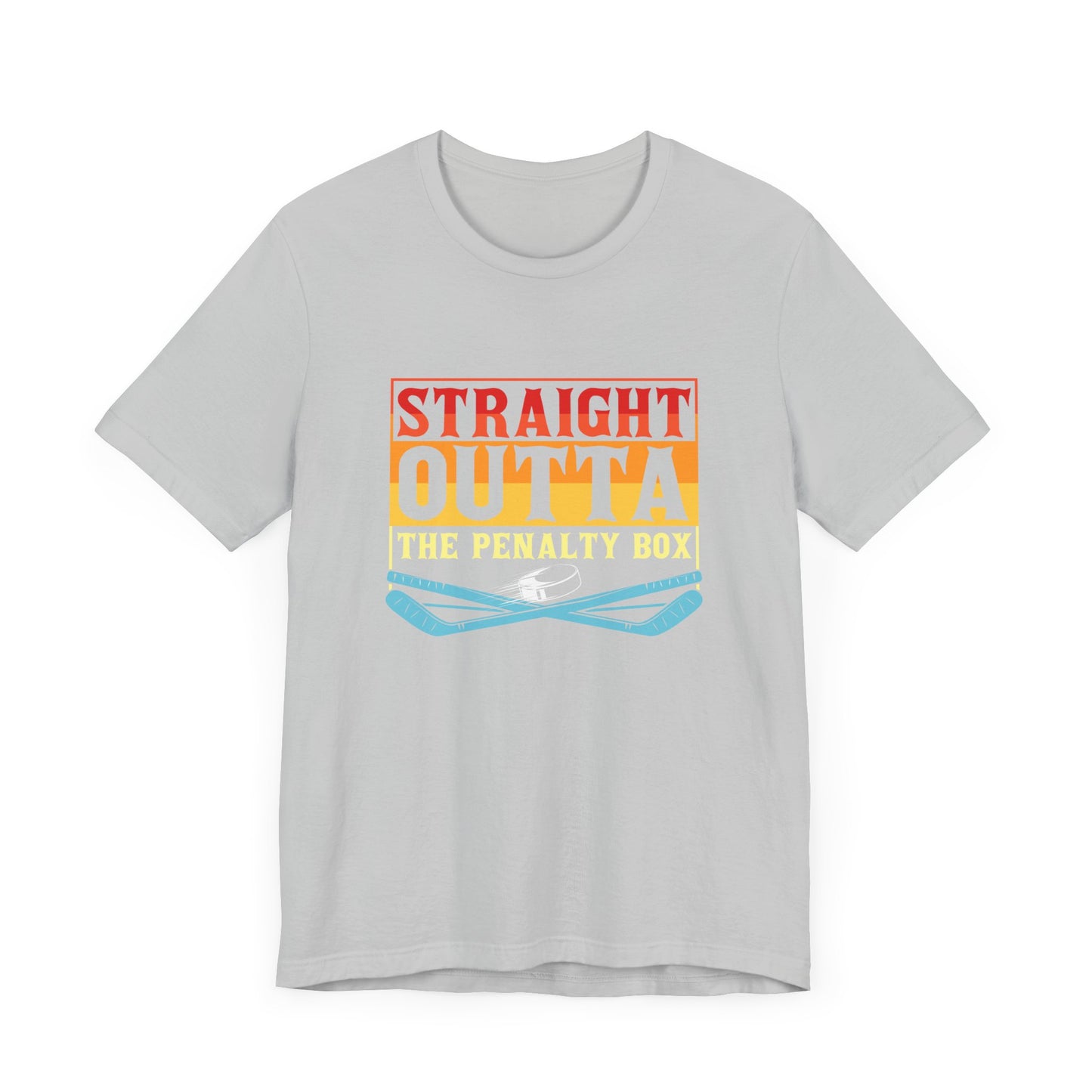 Straight Outta The Penalty Box Unisex T-Shirt - Fun Sports Tee for Game Day Hockey