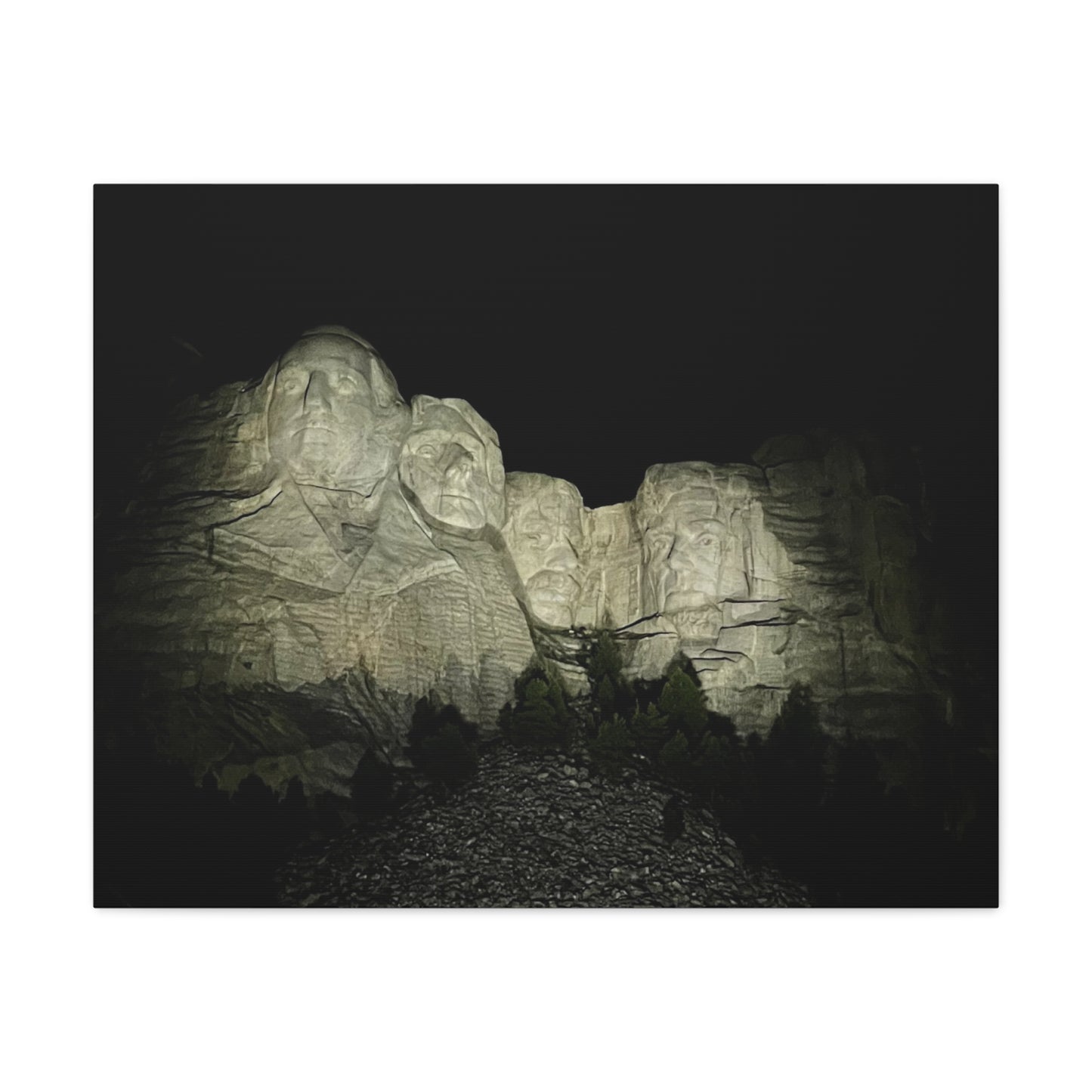 Mount Rushmore Matte Canvas Wall Art - Stretched, 1.25"