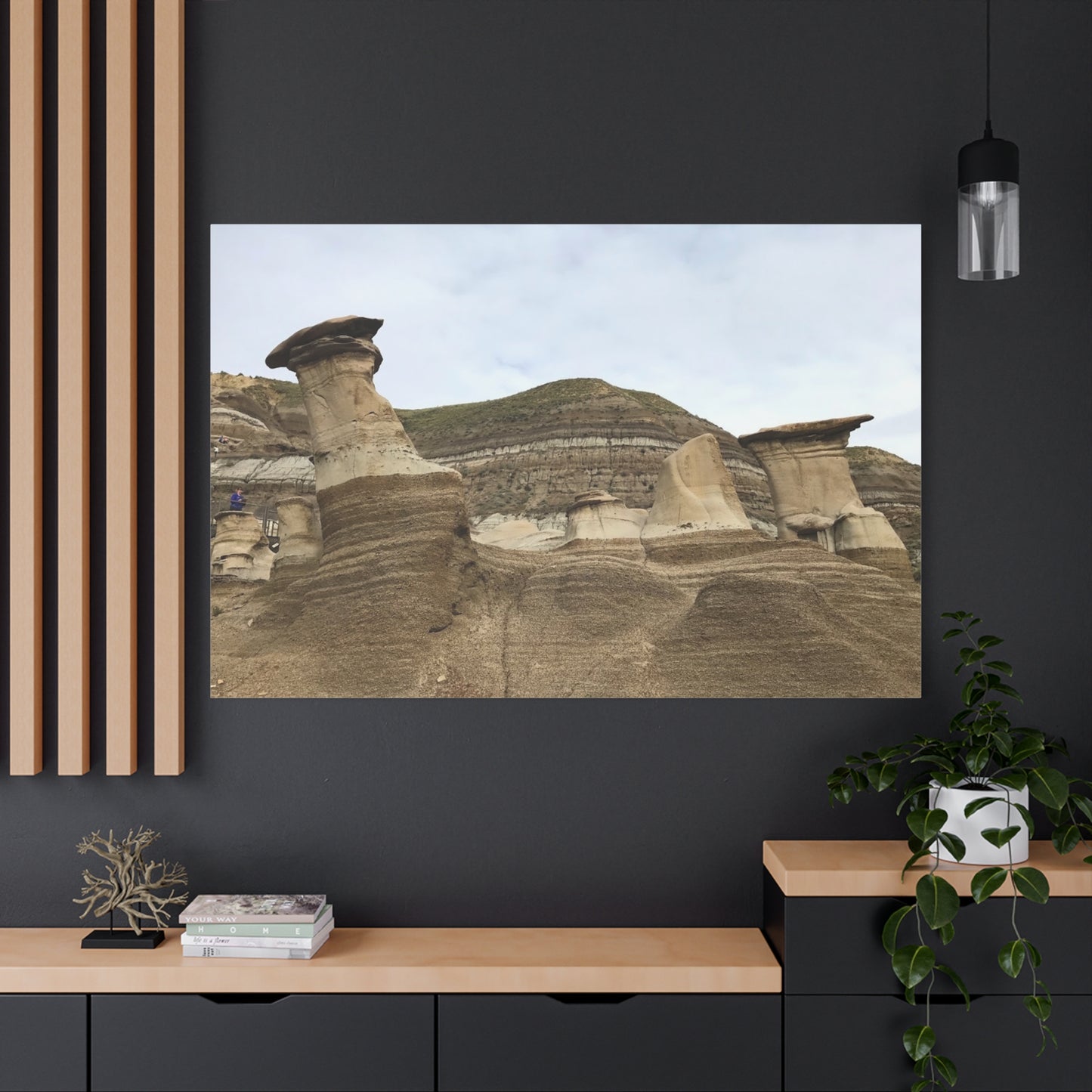 Elegant Landscape Canvas Art - Unique Rock Formations for Nature Lovers