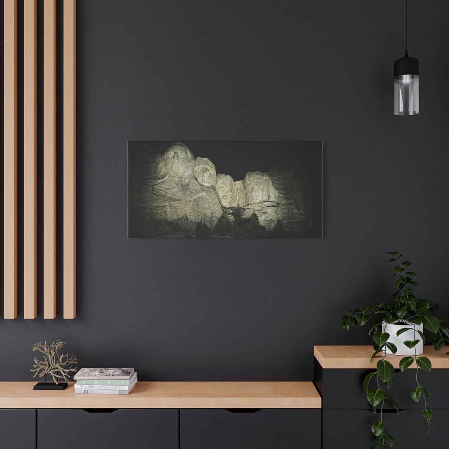 Mount Rushmore Matte Canvas Wall Art - Stretched, 1.25"