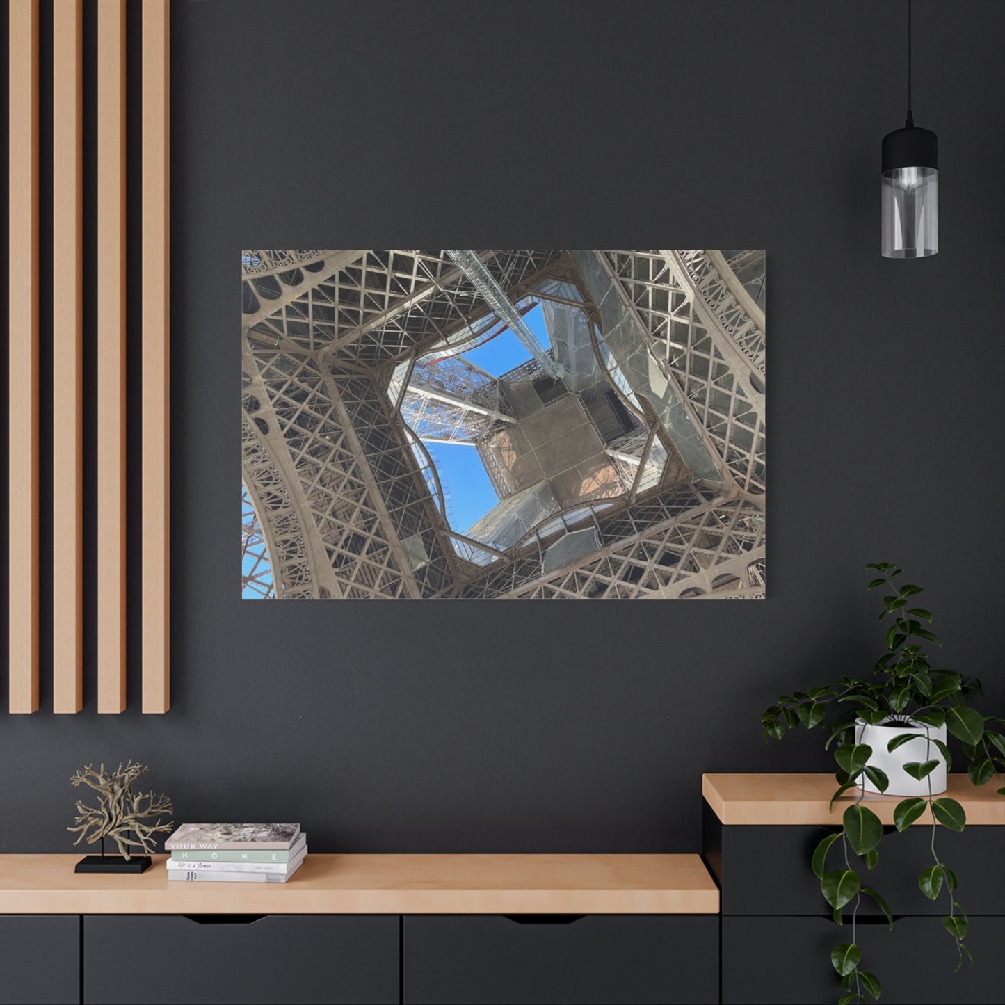 Eiffel Tower Canvas Art Print - Unique Architectural Home Decor