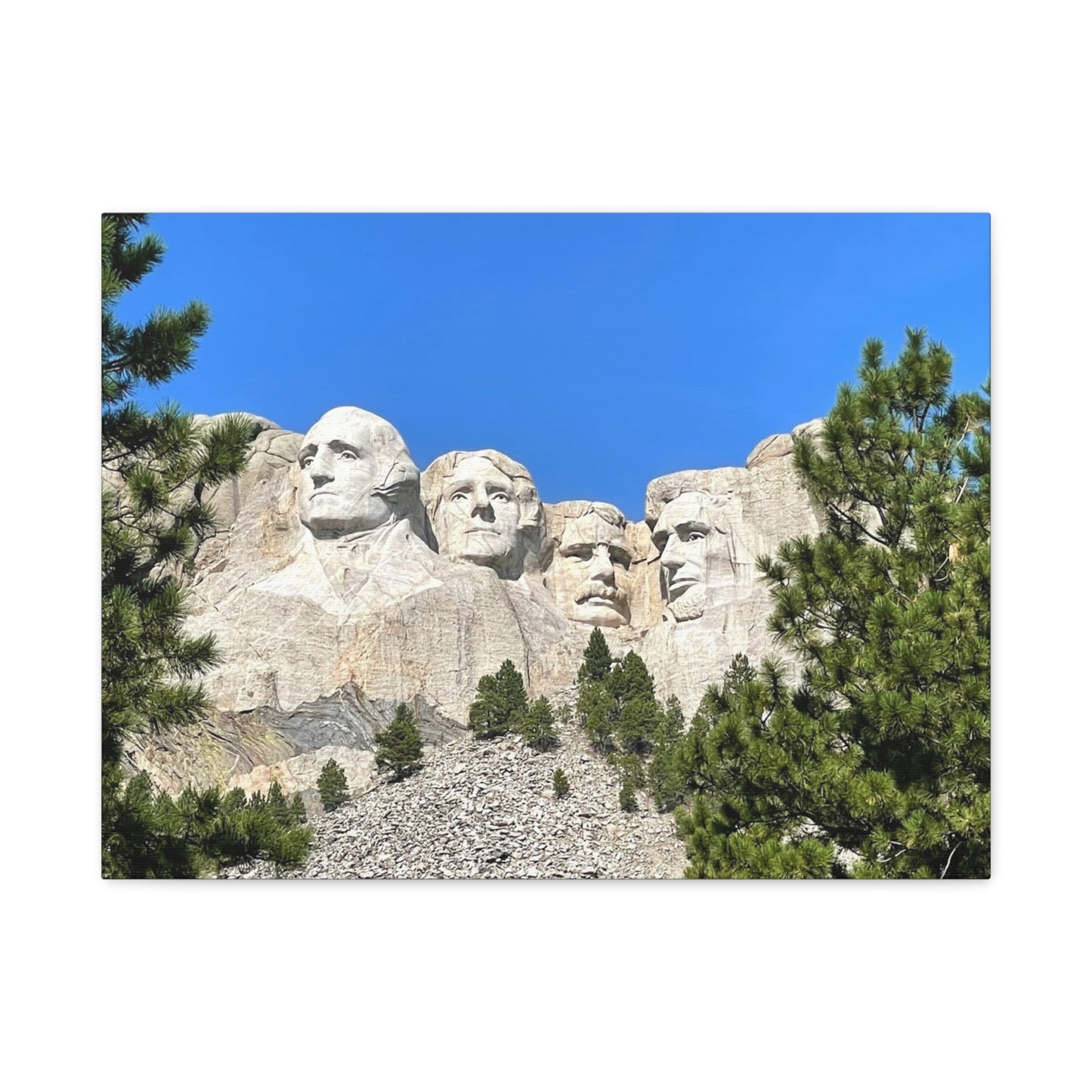 Rustic Mount Rushmore Canvas Art - Stretched Wall Decor
