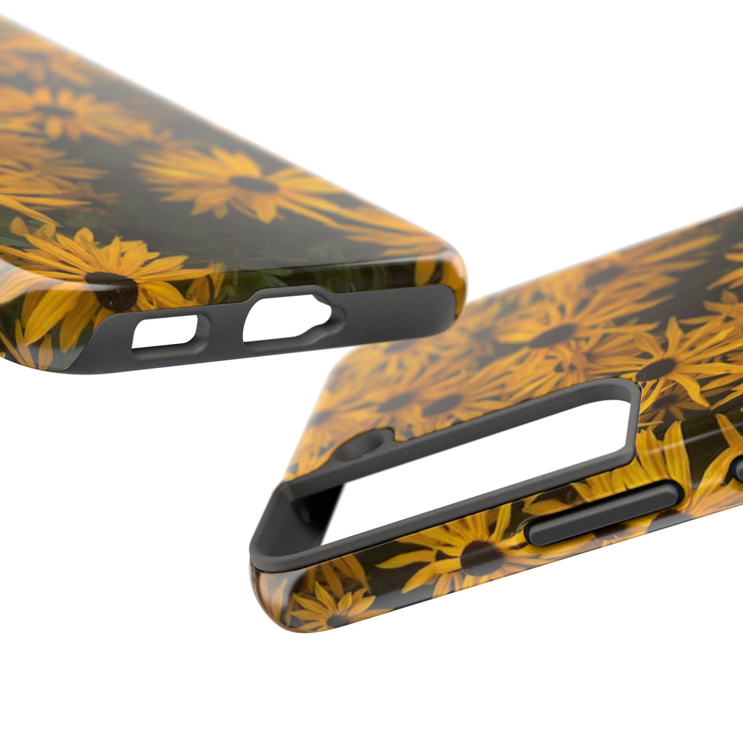 Vibrant Floral Tough Phone Case – Durable Protection with a Sunny Yellow Flower Design
