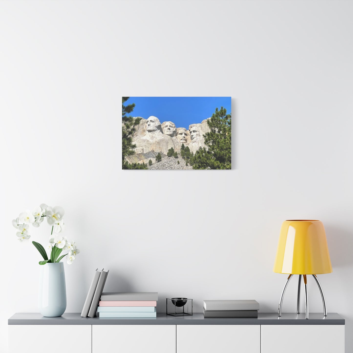 Rustic Mount Rushmore Canvas Art - Stretched Wall Decor
