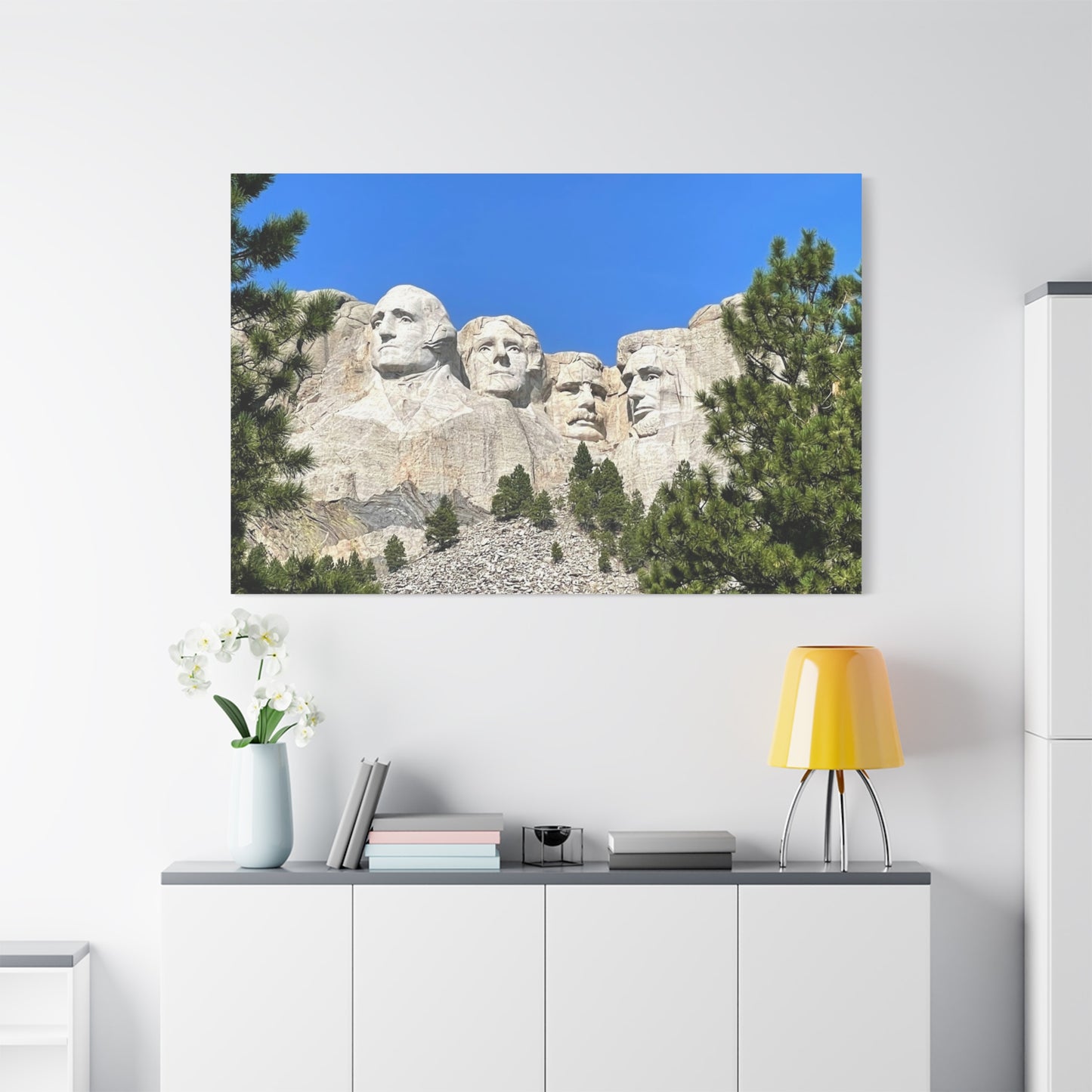 Rustic Mount Rushmore Canvas Art - Stretched Wall Decor