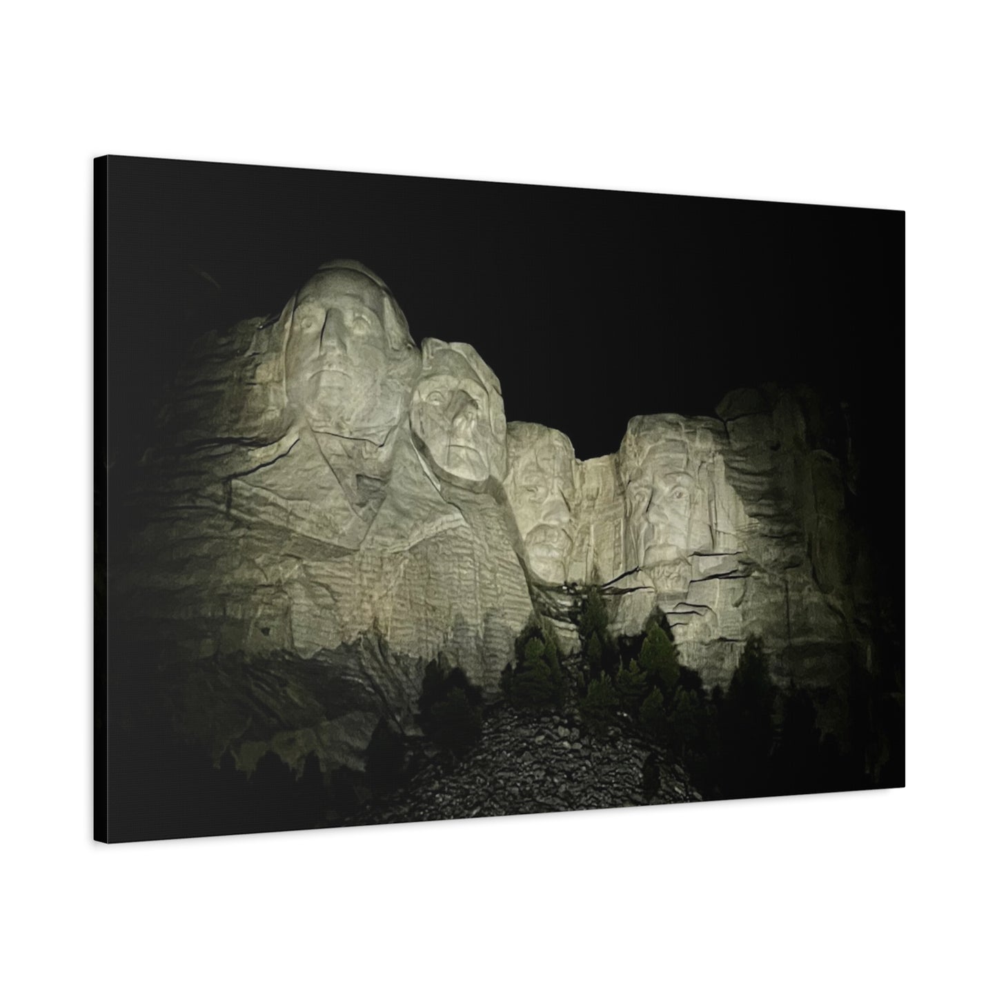 Mount Rushmore Matte Canvas Wall Art - Stretched, 1.25"