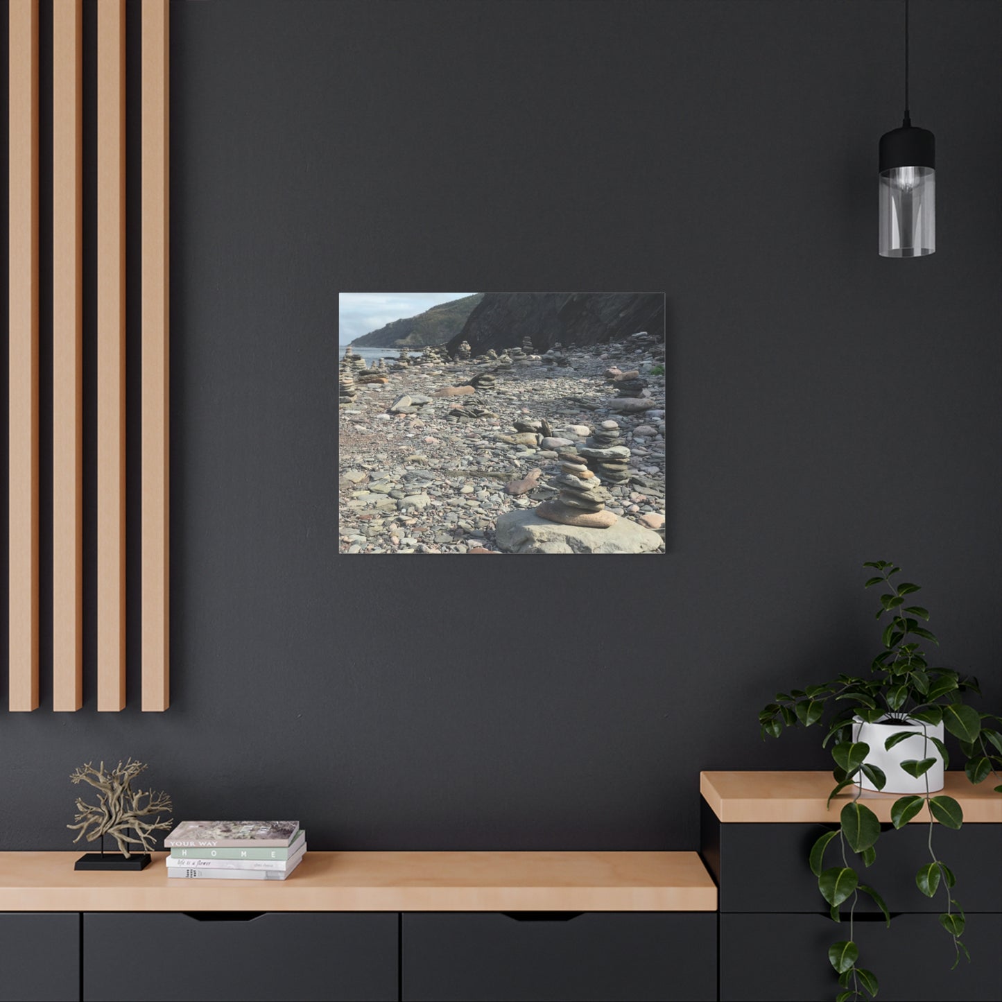 Peaceful Rock Stack Art Canvas - Nature-Inspired Wall Decor