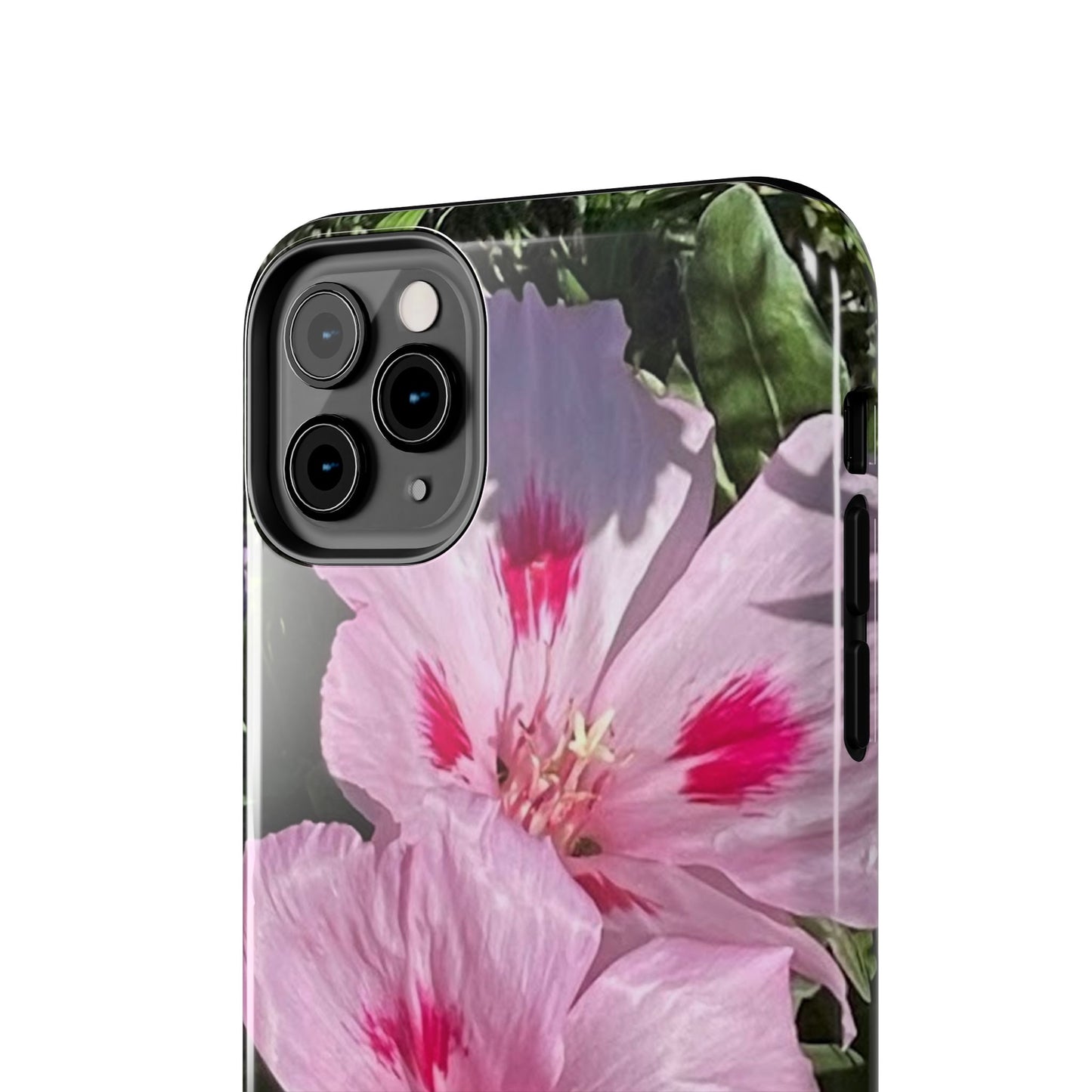 Vibrant Floral Tough Phone Case - Durable Protection with Stunning Pink Flowers