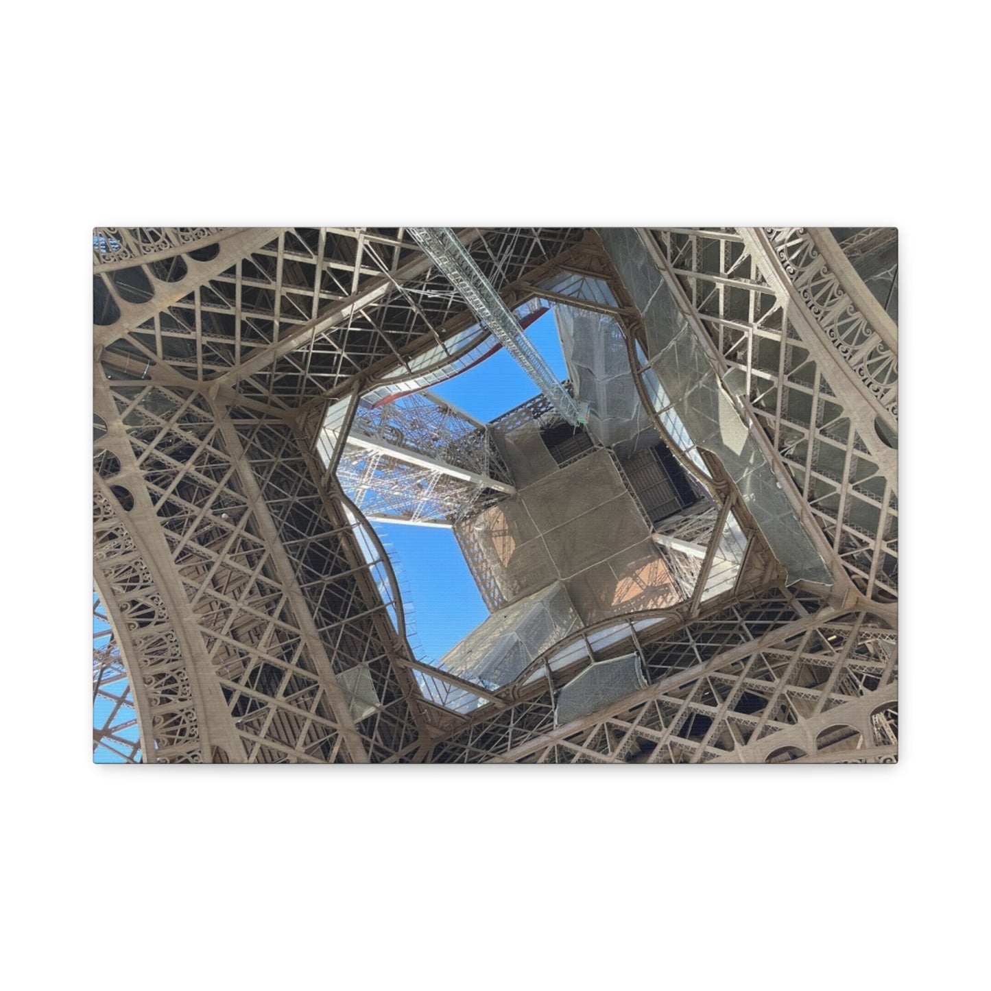 Eiffel Tower Canvas Art Print - Unique Architectural Home Decor