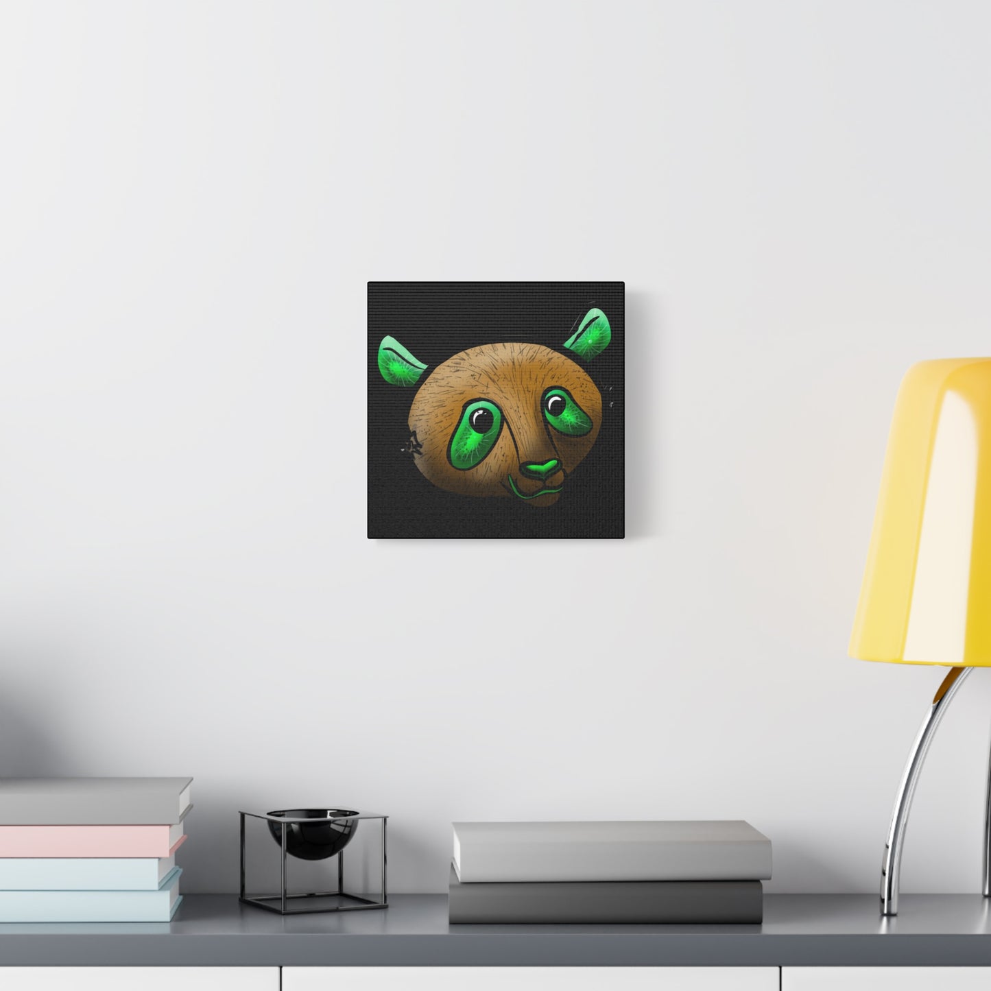 Whimsical Panda Wall Art - Vibrant Matte Canvas, 1.25 Inch