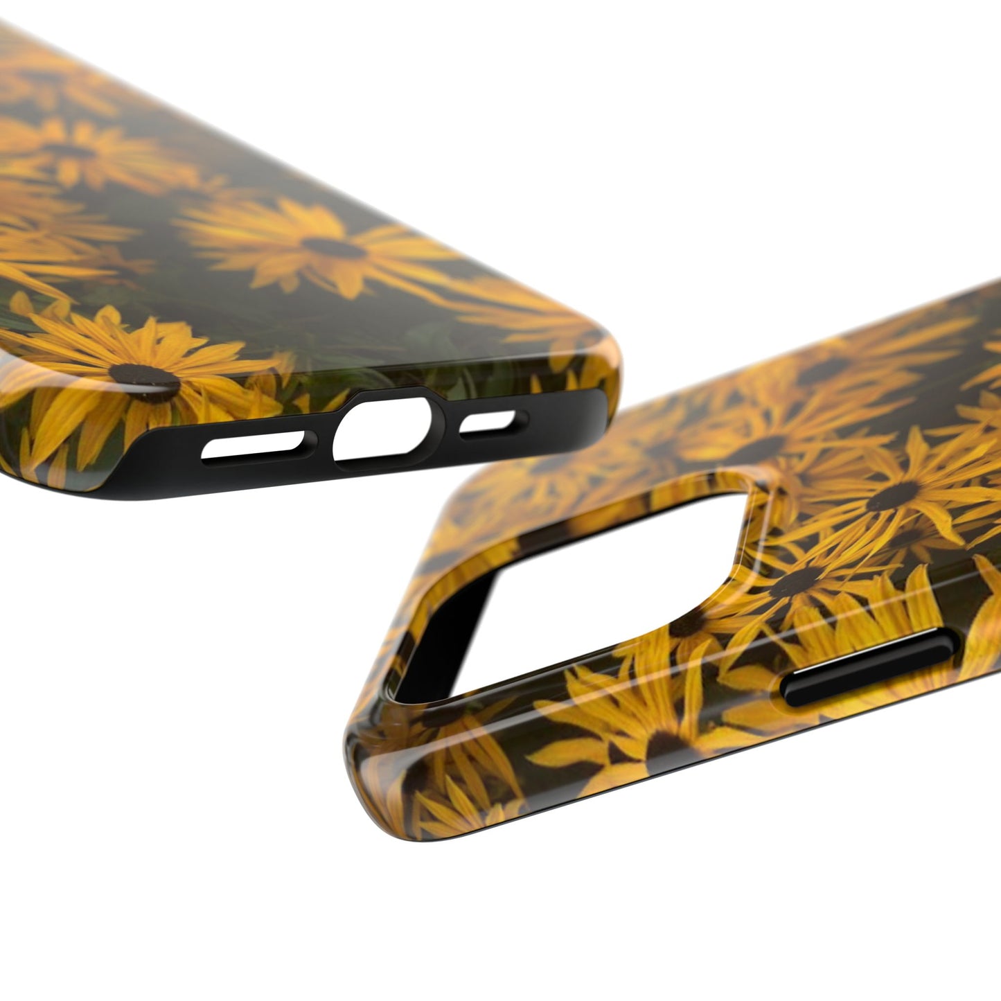 Vibrant Floral Tough Phone Case – Durable Protection with a Sunny Yellow Flower Design